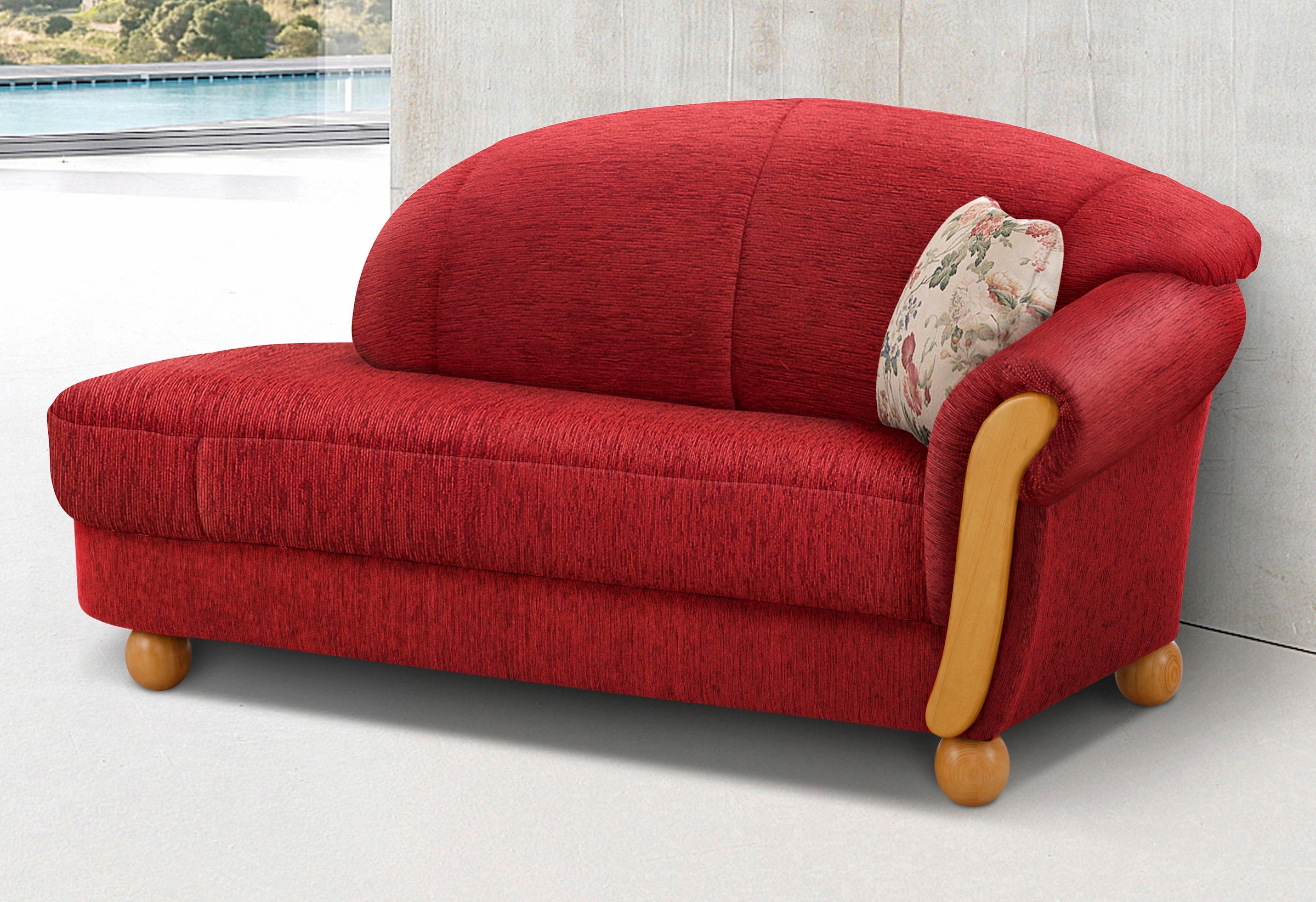 Home affaire Ottomane "Milano, bequemes solitär Sofa im Landhaus-Stil, B/T/ günstig online kaufen