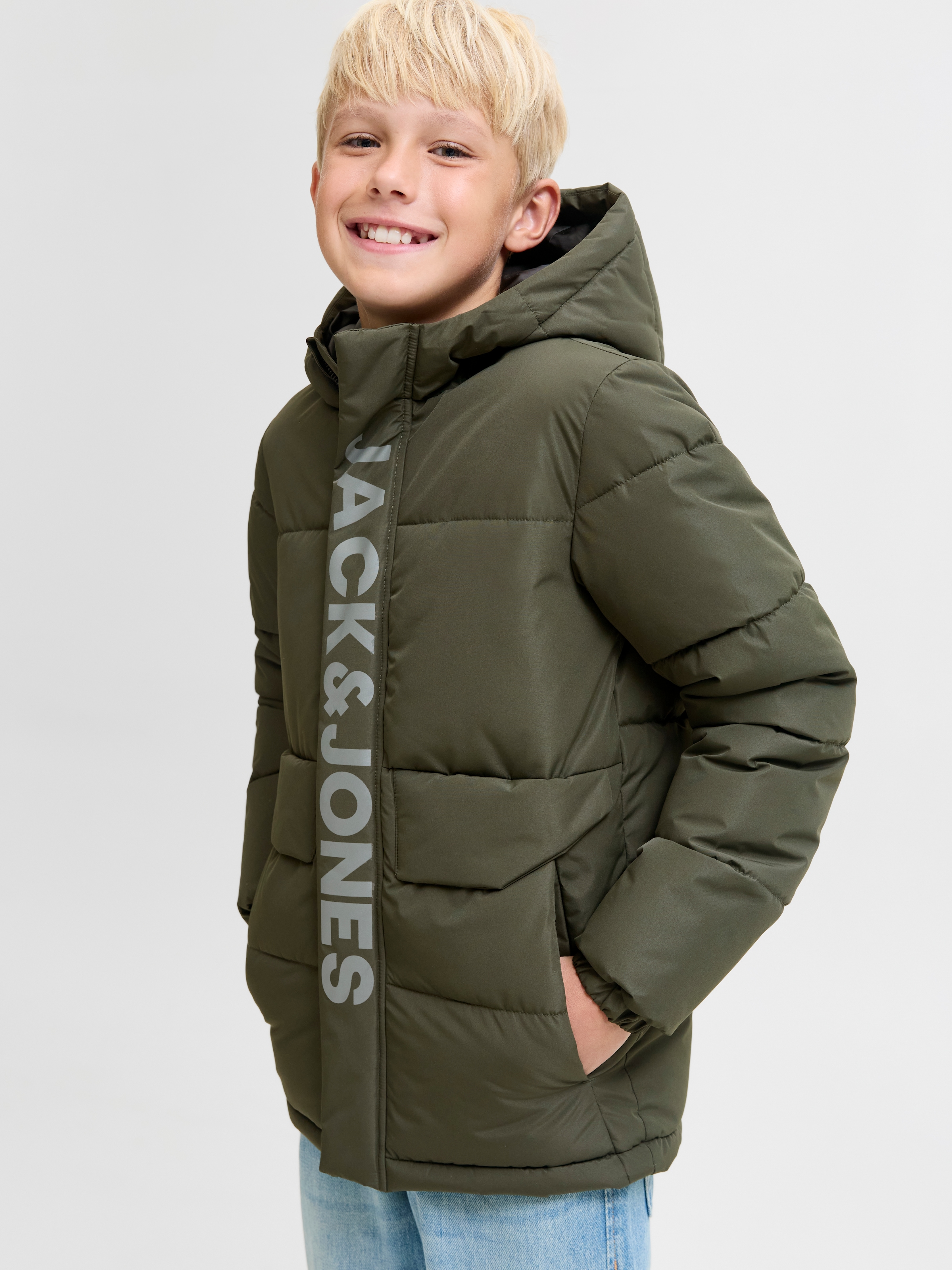 Jack & Jones Junior Steppjacke »JCOSPEED PUFFER SN JNR«, mit Kapuze