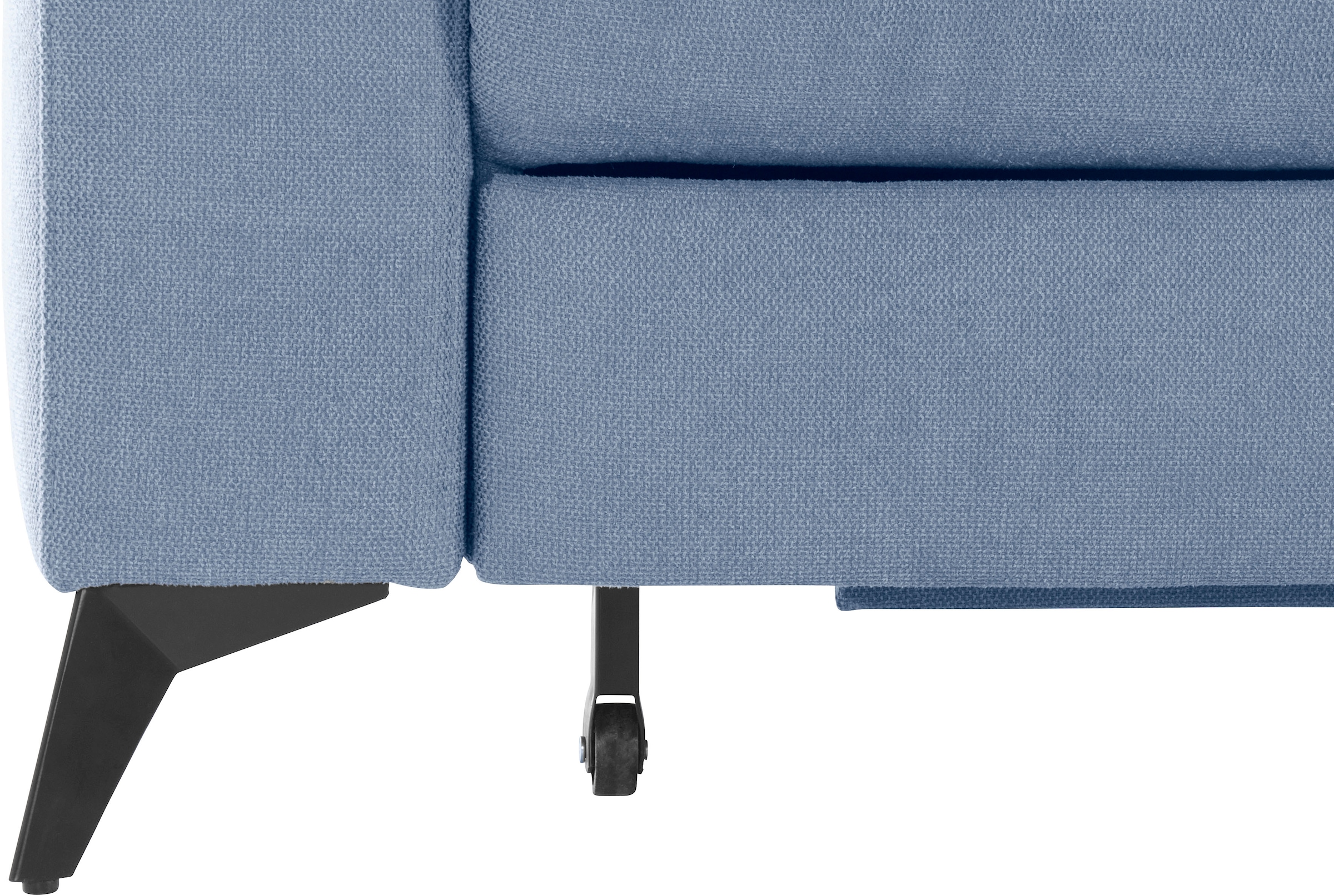 Places of Style Ecksofa »Lolland L-Form«, Wahlweise mit Bettfunktion und Bettkasten, Federkern