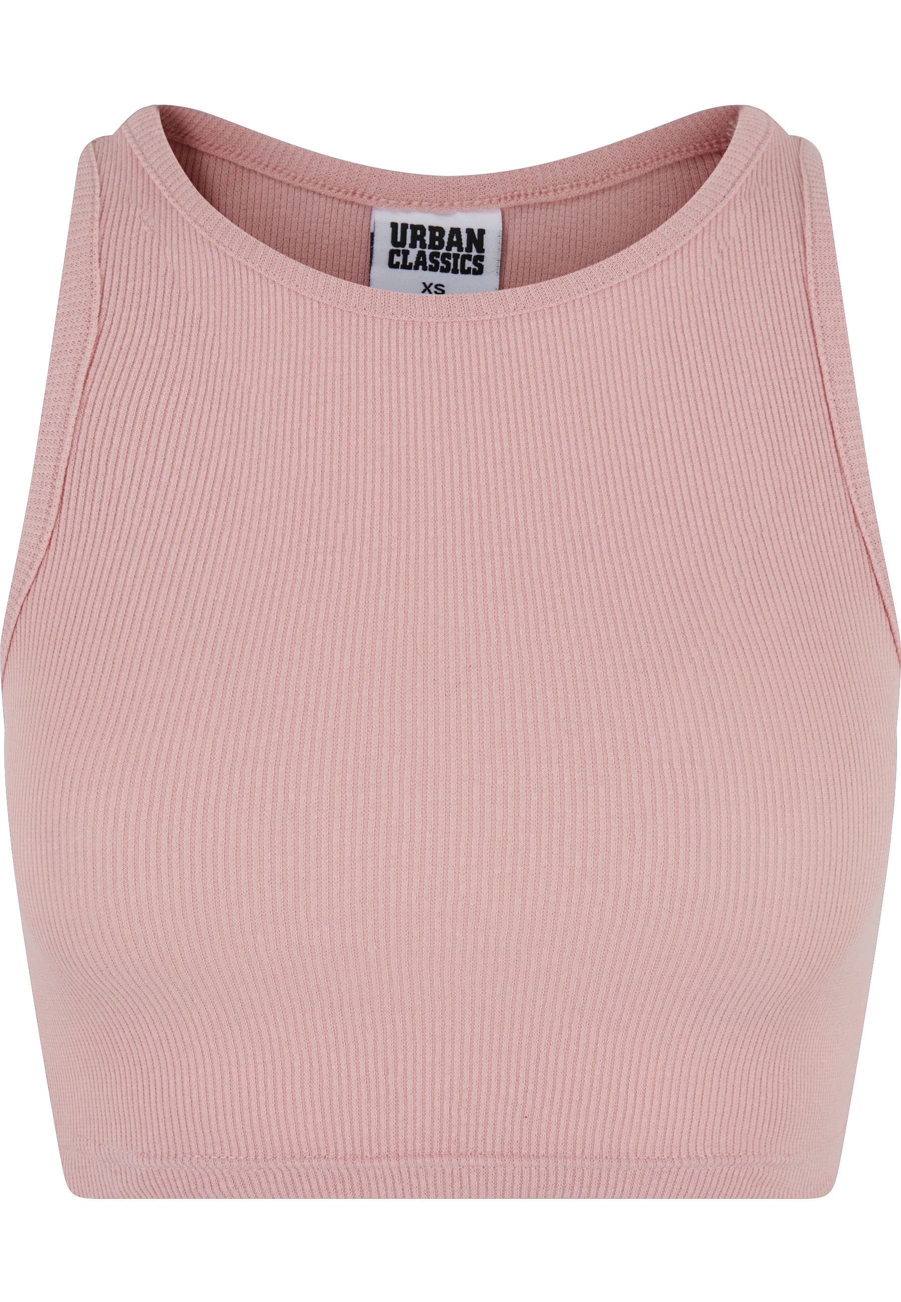 URBAN CLASSICS Tanktop "Urban Classics Damen Ladies Cropped Rib Top" 1 Stk. günstig online kaufen