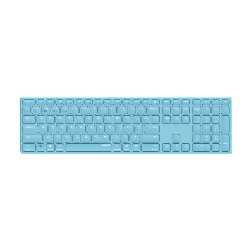 Rapoo Wireless-Tastatur »E9800M kabellose Tastatur, Bluetooth, 2.4 GHz«, (Ziffernblock-Fn-Tasten)