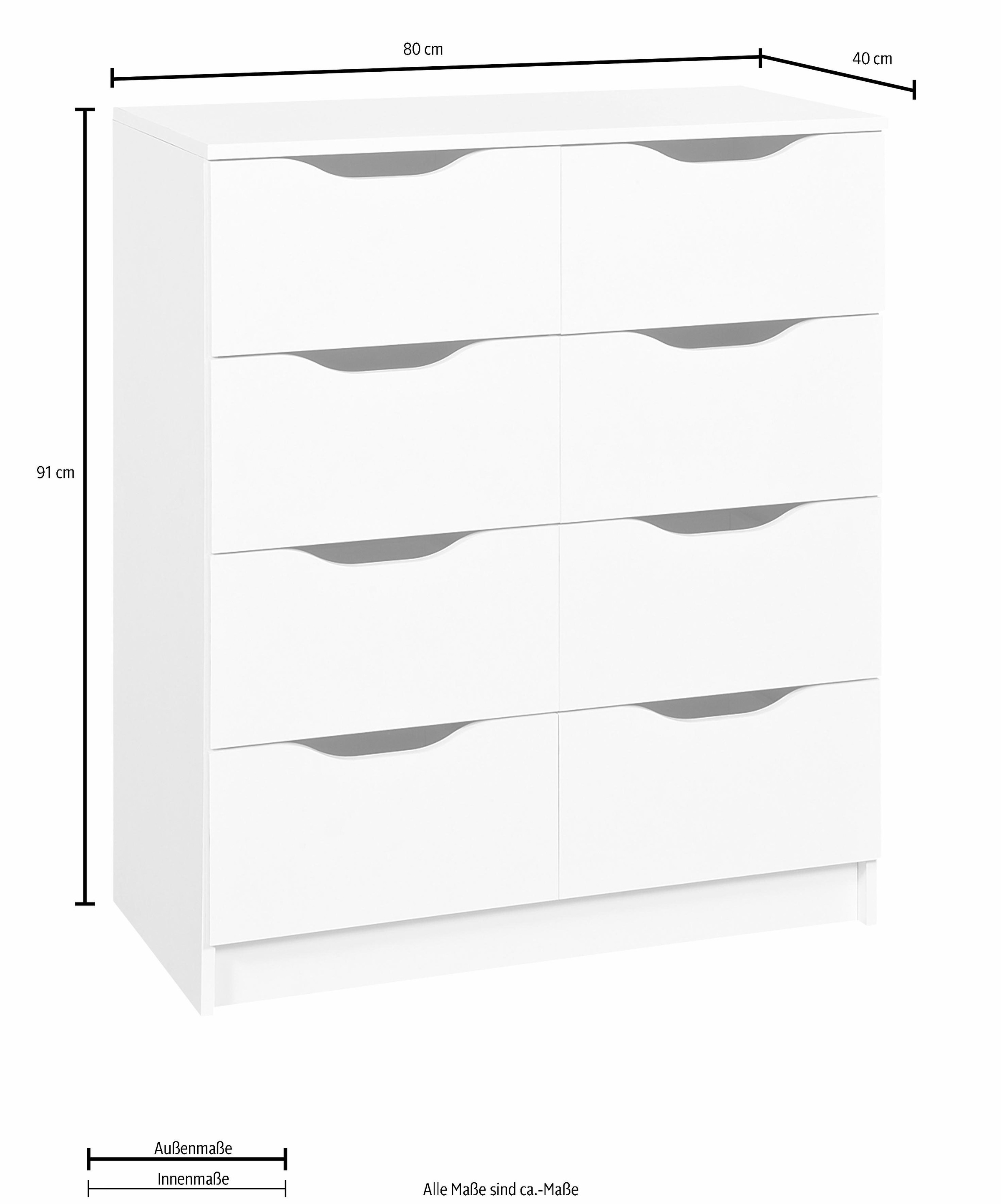 Home affaire Kommode »Westphalen«, Breite 80 cm