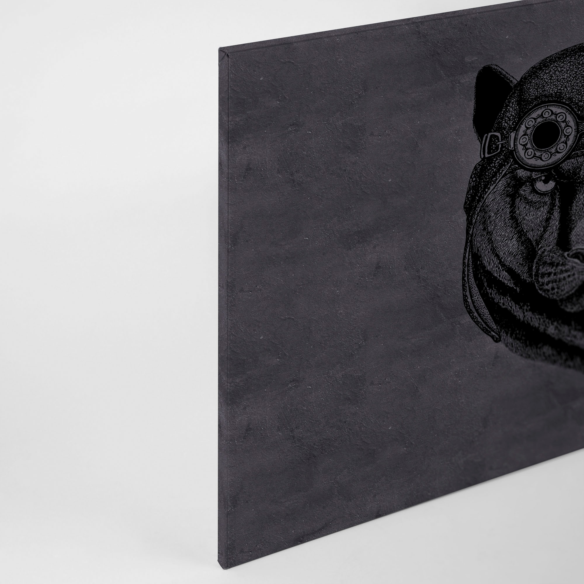 A.S. Création Leinwandbild »panther«, Kunst-Tiere-Kinder, (1 St.), Wild Tier Keilrahmen Panther Dschungel Leinwand-Bild Wohnzimmer modern