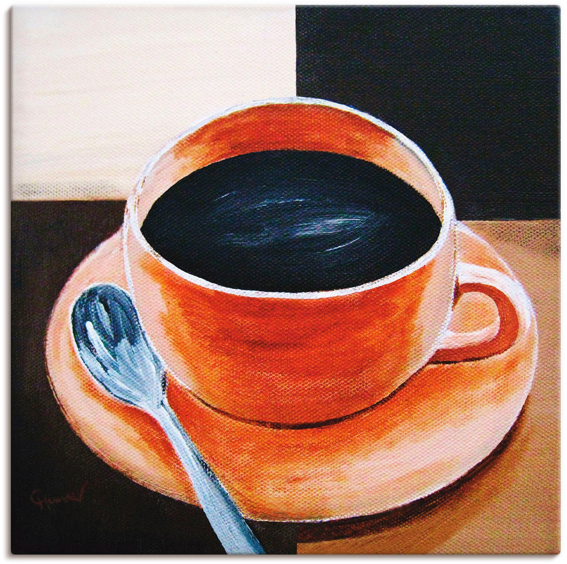 Artland Wandbild »Kaffee«, Getränke, Poster | St.), bestellen in BAUR Wandaufkleber versch. Leinwandbild, als Größen oder (1