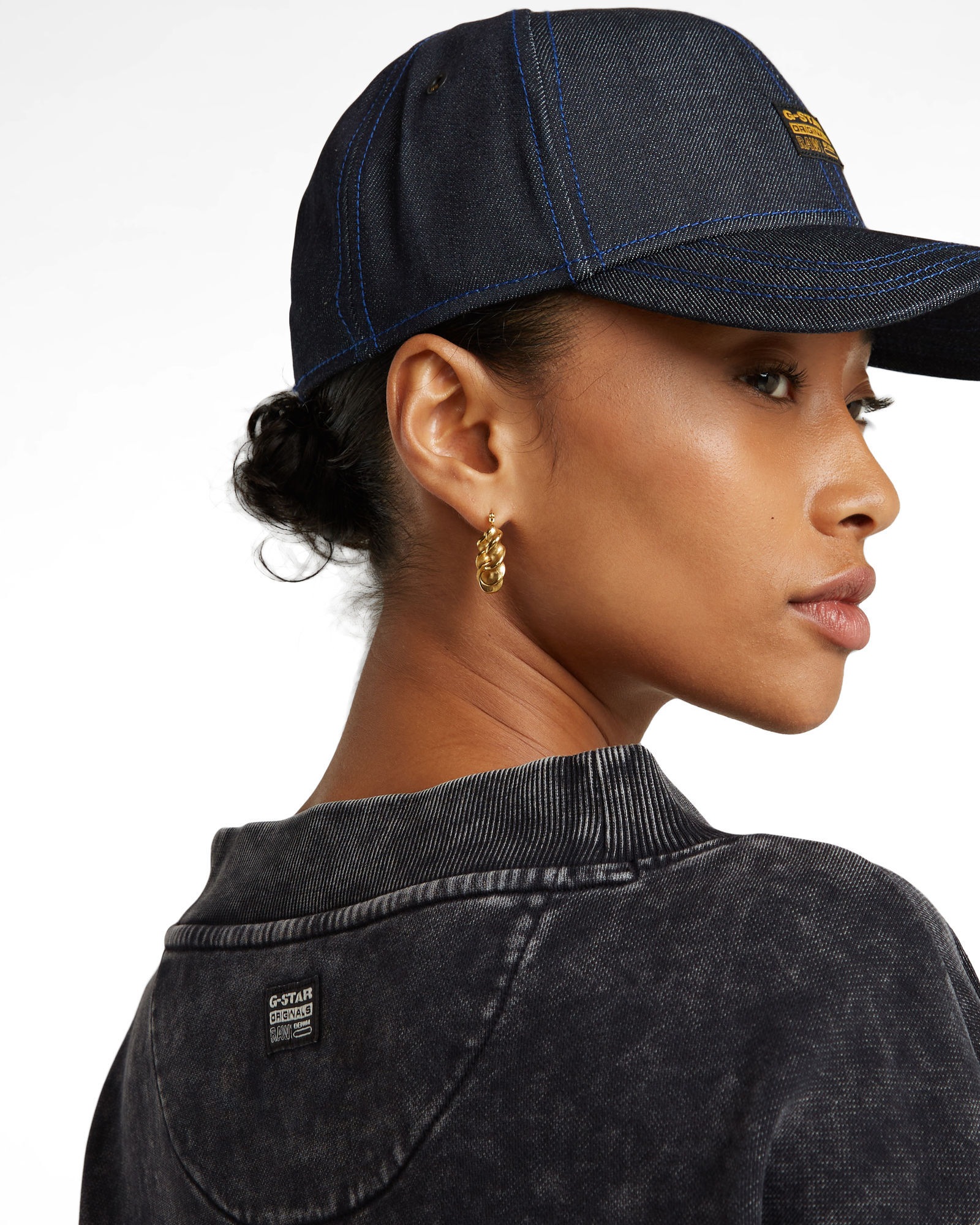 G-STAR Longpullover »Overdyed Cropped Logo Loose Sweatshirt«