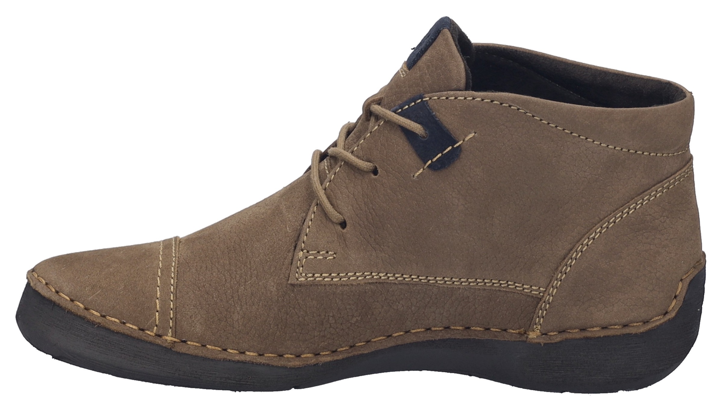 Josef Seibel Schnürboots »Fergey 43«, Boots, Komfortschuh mit Wechselfußbett aus Leder