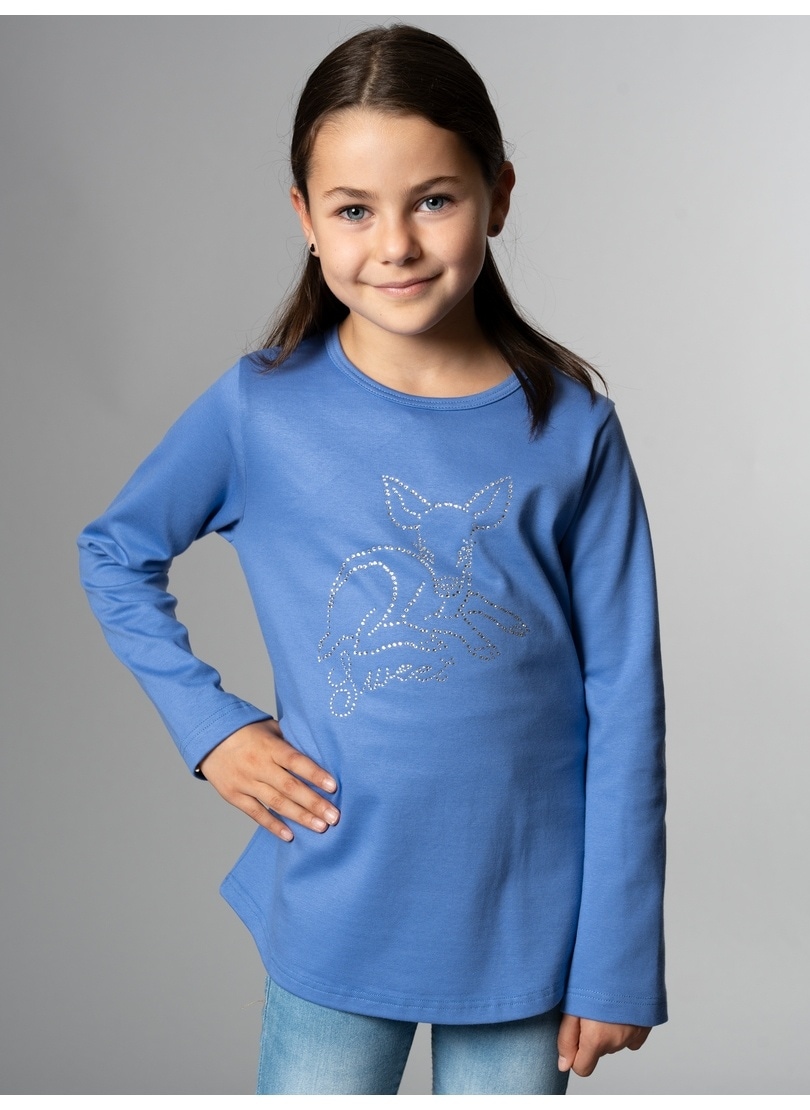 Trigema Sweatshirt »TRIGEMA Langarmshirt mit süßem Reh-Glitzer-Print«  bestellen | BAUR