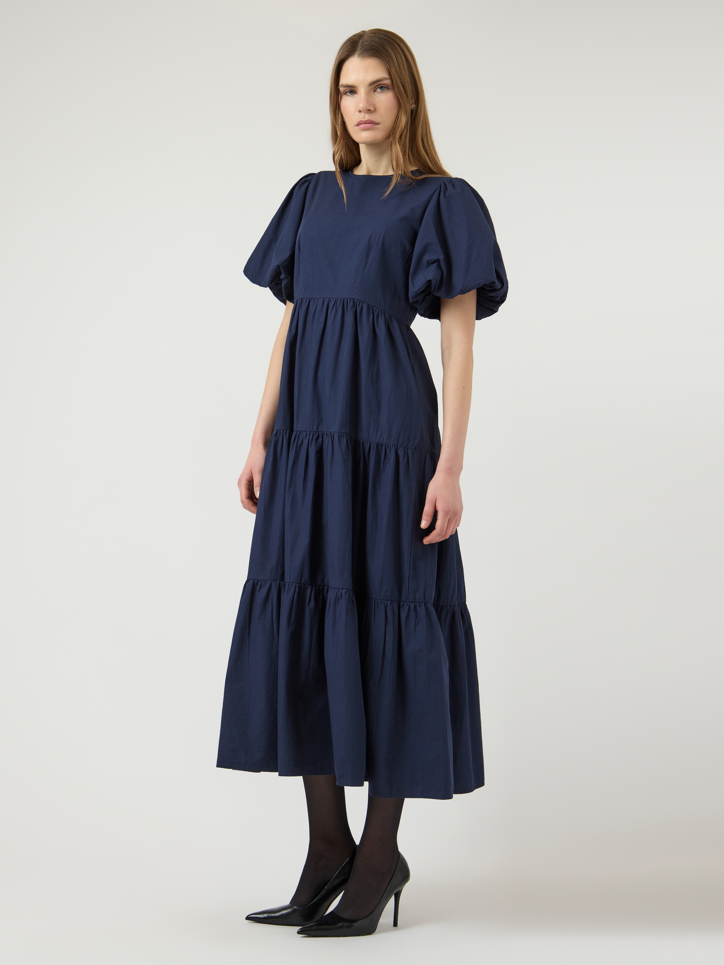 Thumbnail - Y.A.S Midikleid "YASCOLEA SS ANKLE DRESS S. NOOS" Sommerkleid, Baumwolle, knöchellang