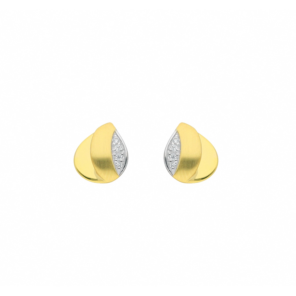 Adelia´s Paar Ohrhänger »1 Paar 585 Gold Ohrringe / Ohrstecker mit Zirkonia« mit Zirkonia Goldschmuck für Damen Adelia´s Paar Ohrhänger »1 Paar 585 Gold Ohrringe / Ohrstecker mit Zirkonia« mit Zirkonia Goldschmuck für Damen