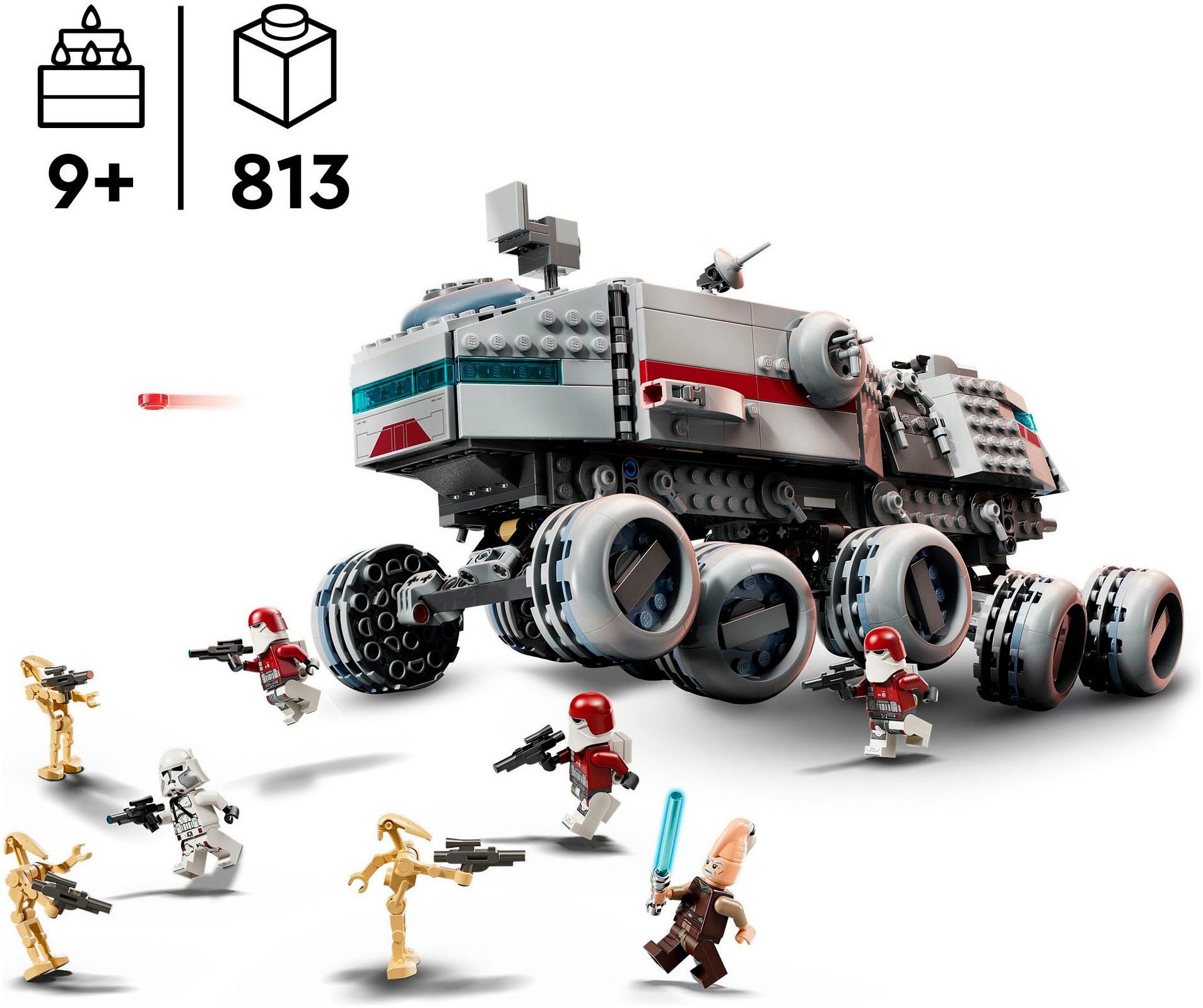 LEGO® Konstruktionsspielsteine »Republikanischer Juggernaut (75413), LEGO Star Wars™«, (813 St.), Made in Europe