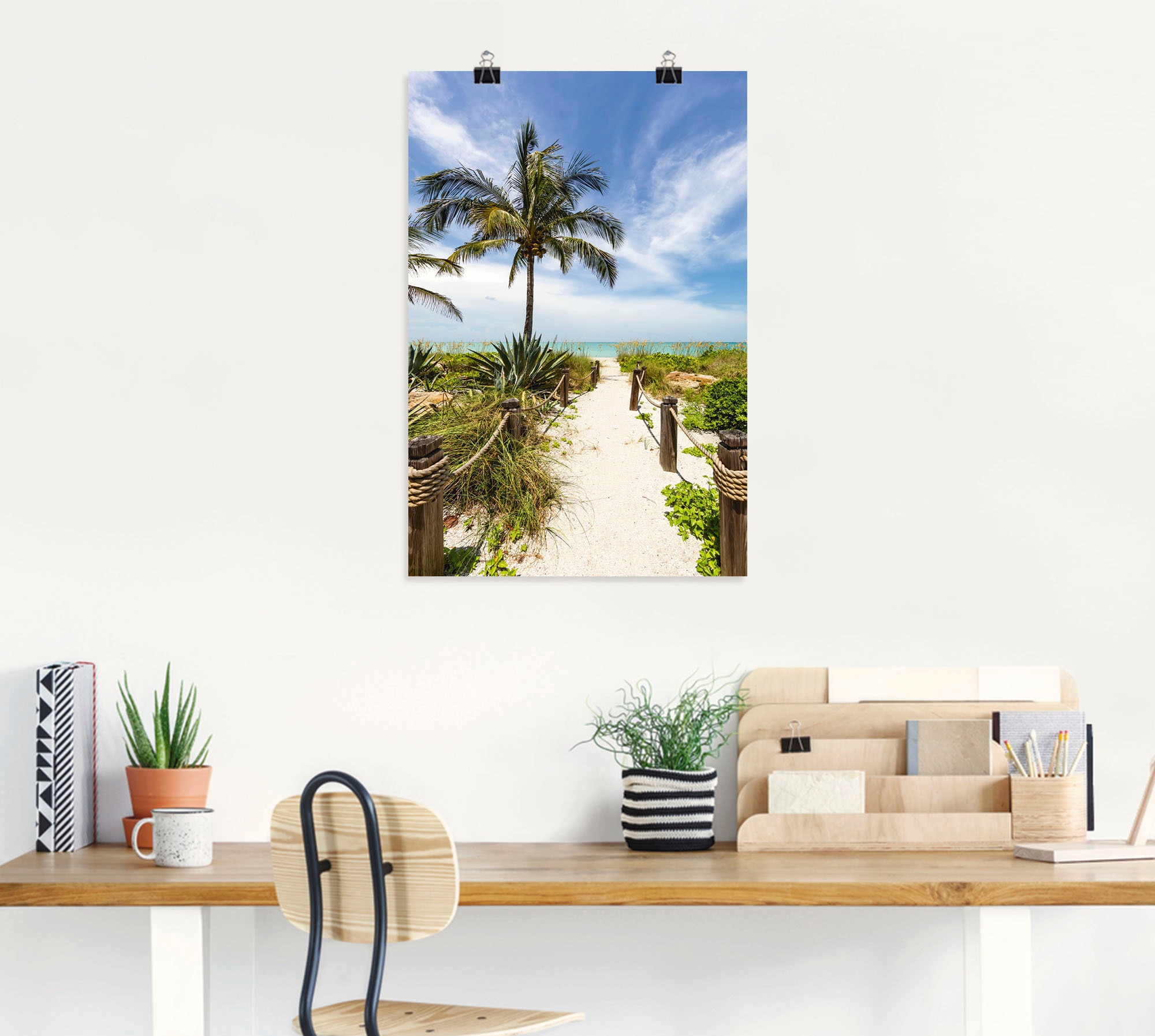 Artland Wandbild »Weg zum Strand II«, Strandbilder, (1 St.), als Alubild,  Leinwandbild, Wandaufkleber oder Poster in versch. Größen bestellen | BAUR