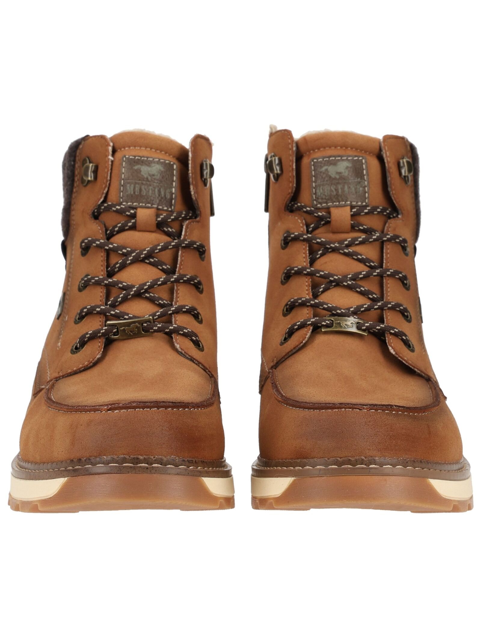 Mustang Shoes Schnürstiefelette »Mustang Shoes Stiefelette Lederimitat«
