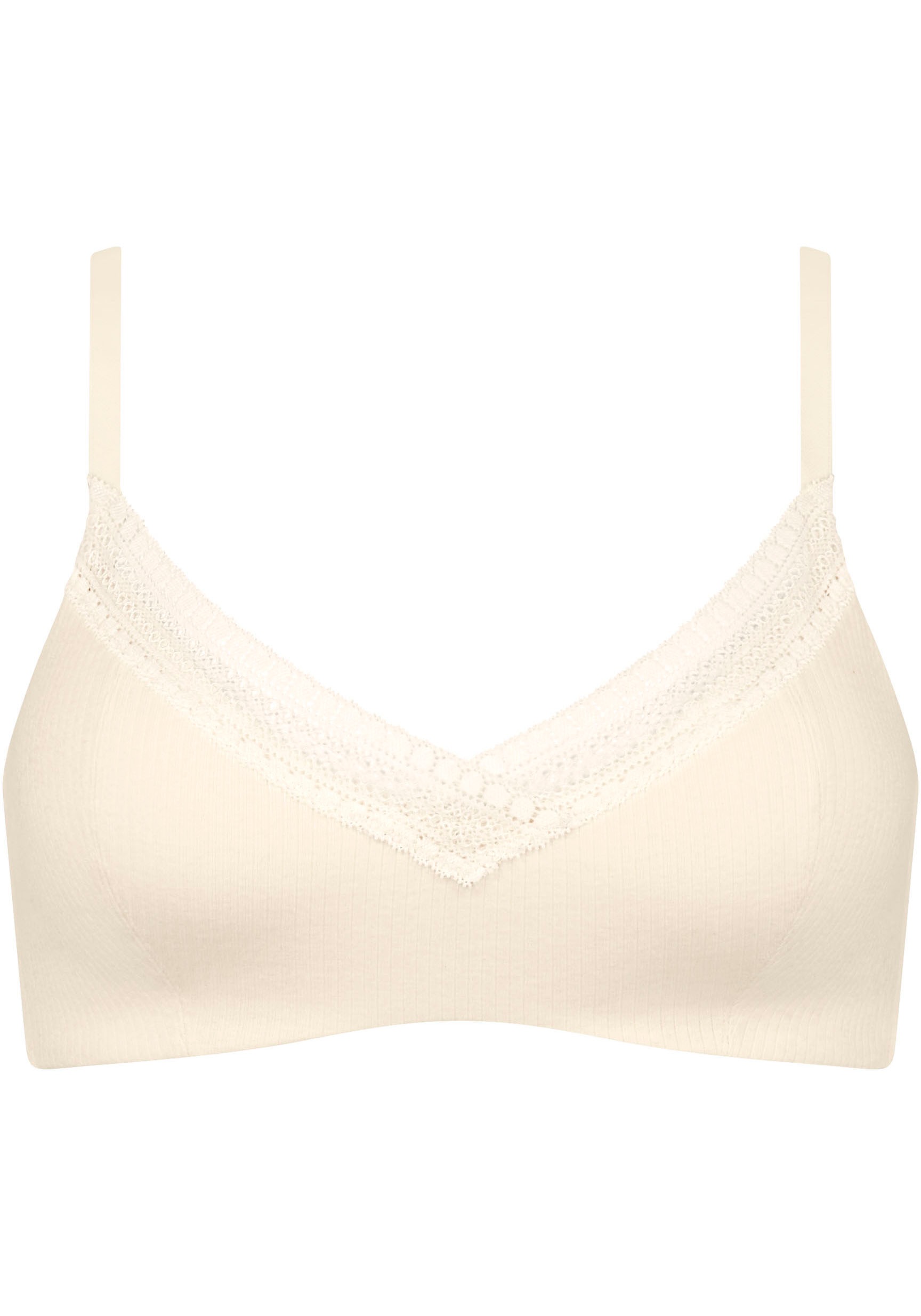 sloggi "GO Ribbed" weiche Rippware, Spitzenbesatz, mittlerer Halt günstig online kaufen