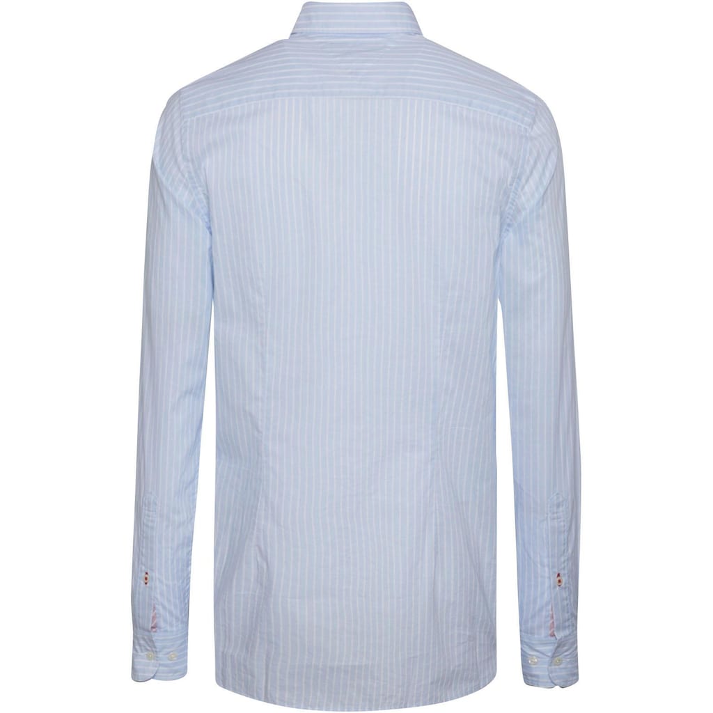 Tommy Hilfiger Langarmhemd »SLIM FIL STRIPE SHIRT«