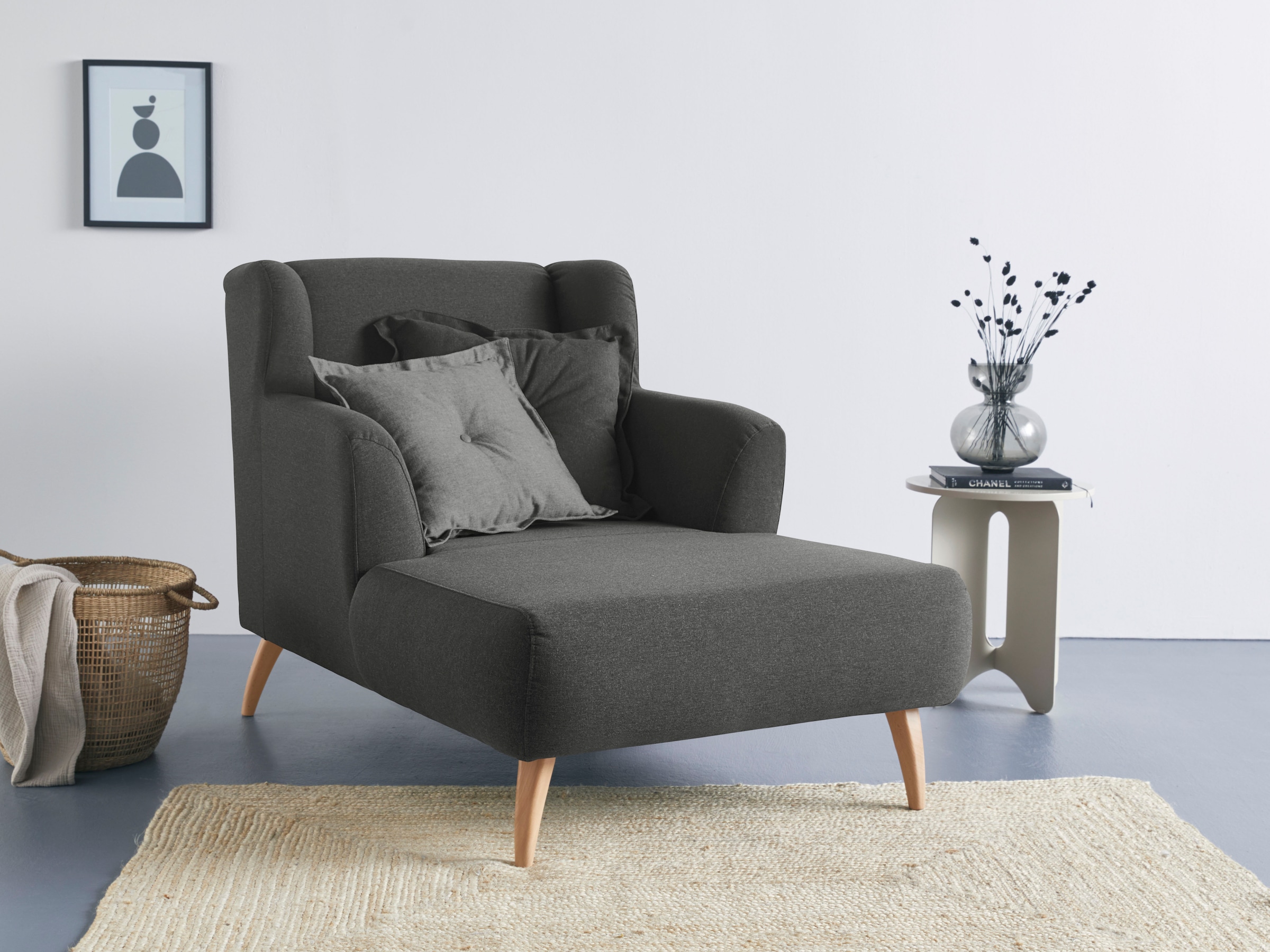 Home affaire Loveseat "Baggio Kuschel Mega Lounge Big Sessel" günstig online kaufen