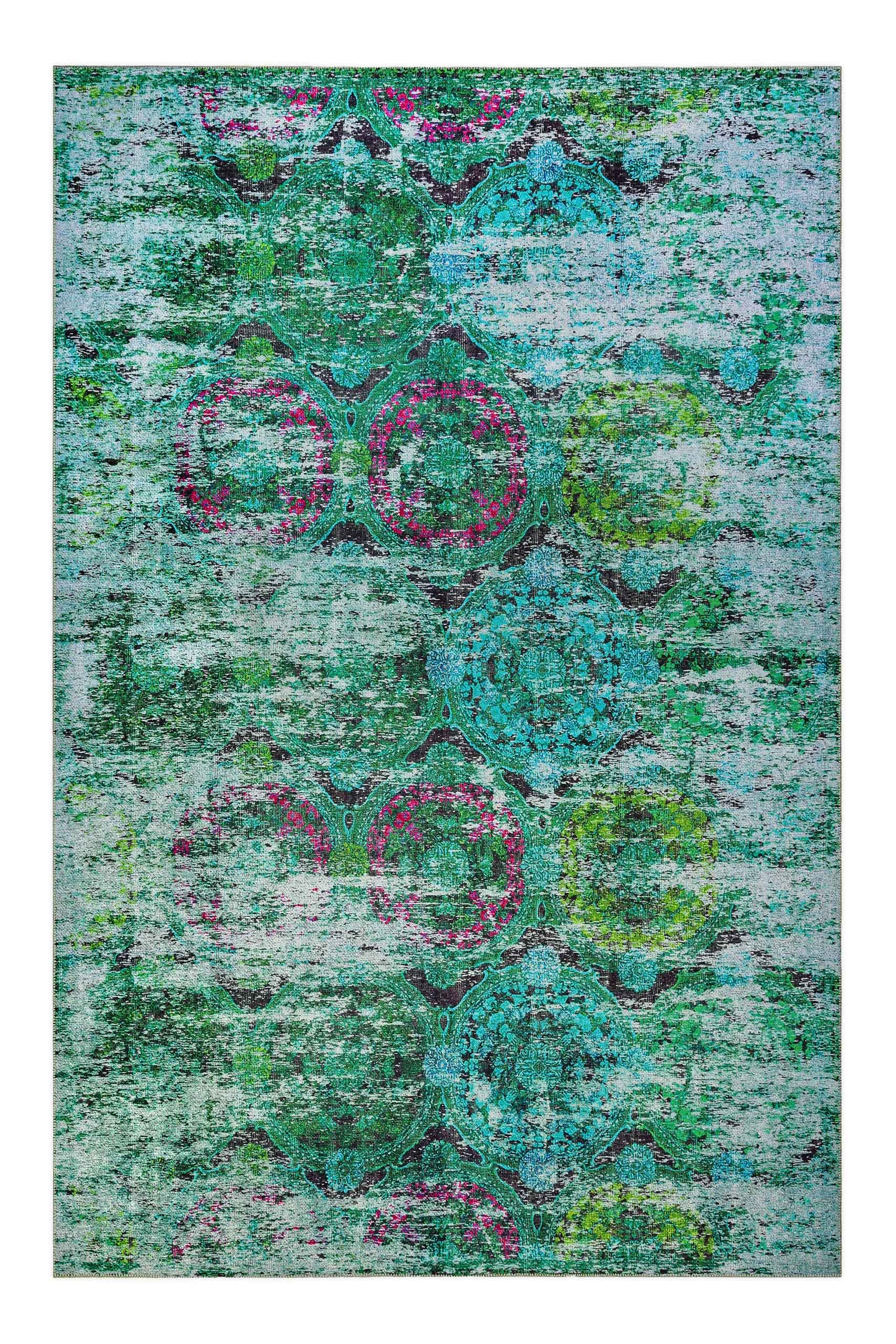 Wecon home Teppich "Focus" rechteckig 6 mm Höhe Vintage, Baumwolle, Kurzflo günstig online kaufen