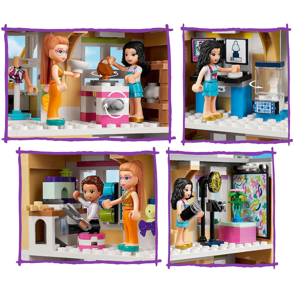 LEGO® Konstruktionsspielsteine »Emmas Kunstschule (41711), LEGO® Friends«, (844 St.)