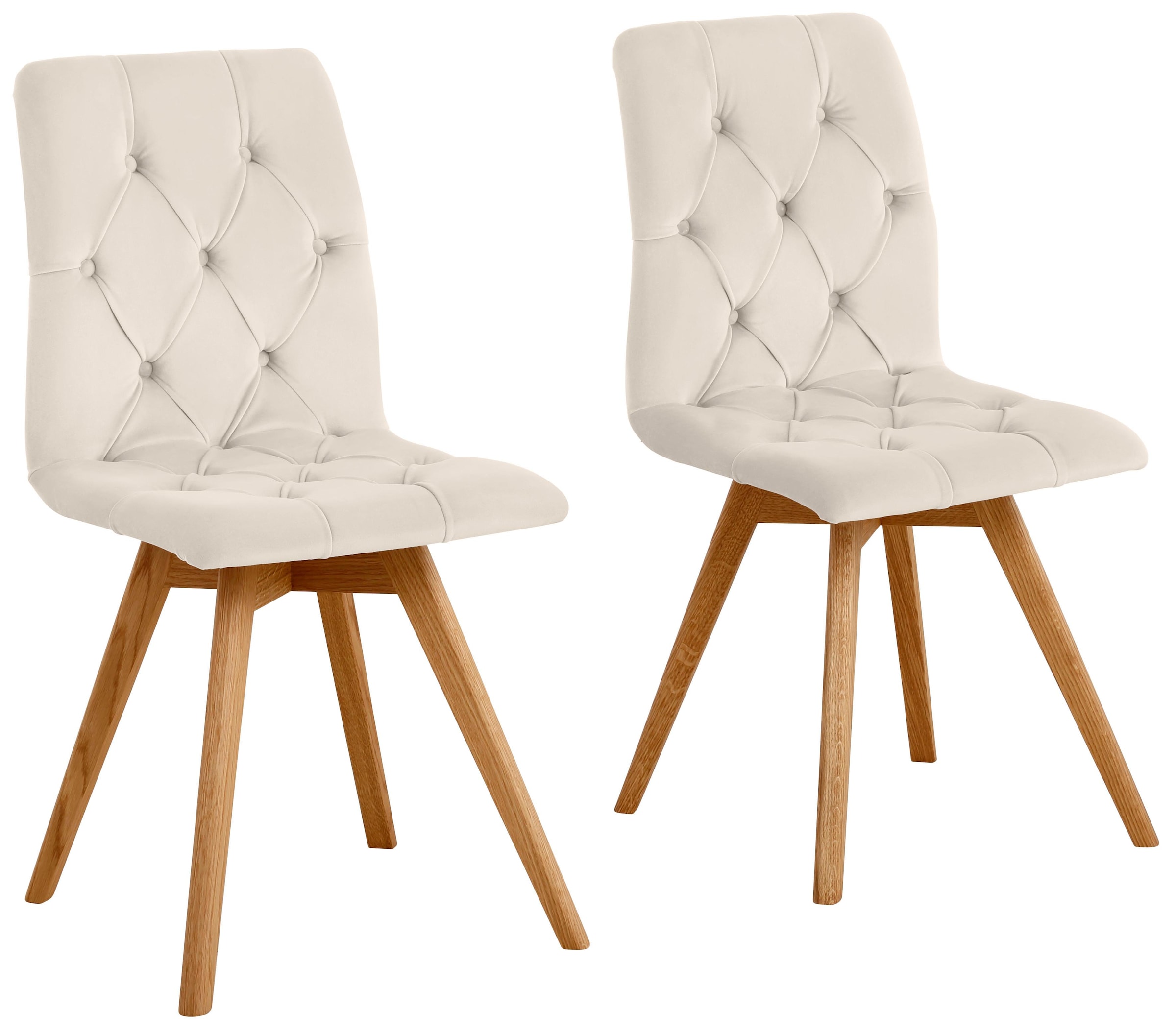 andas 4-Fußstuhl "Rania" (Set) 6 Stk. Samtoptik Im 2er/4er/6er-Set günstig online kaufen