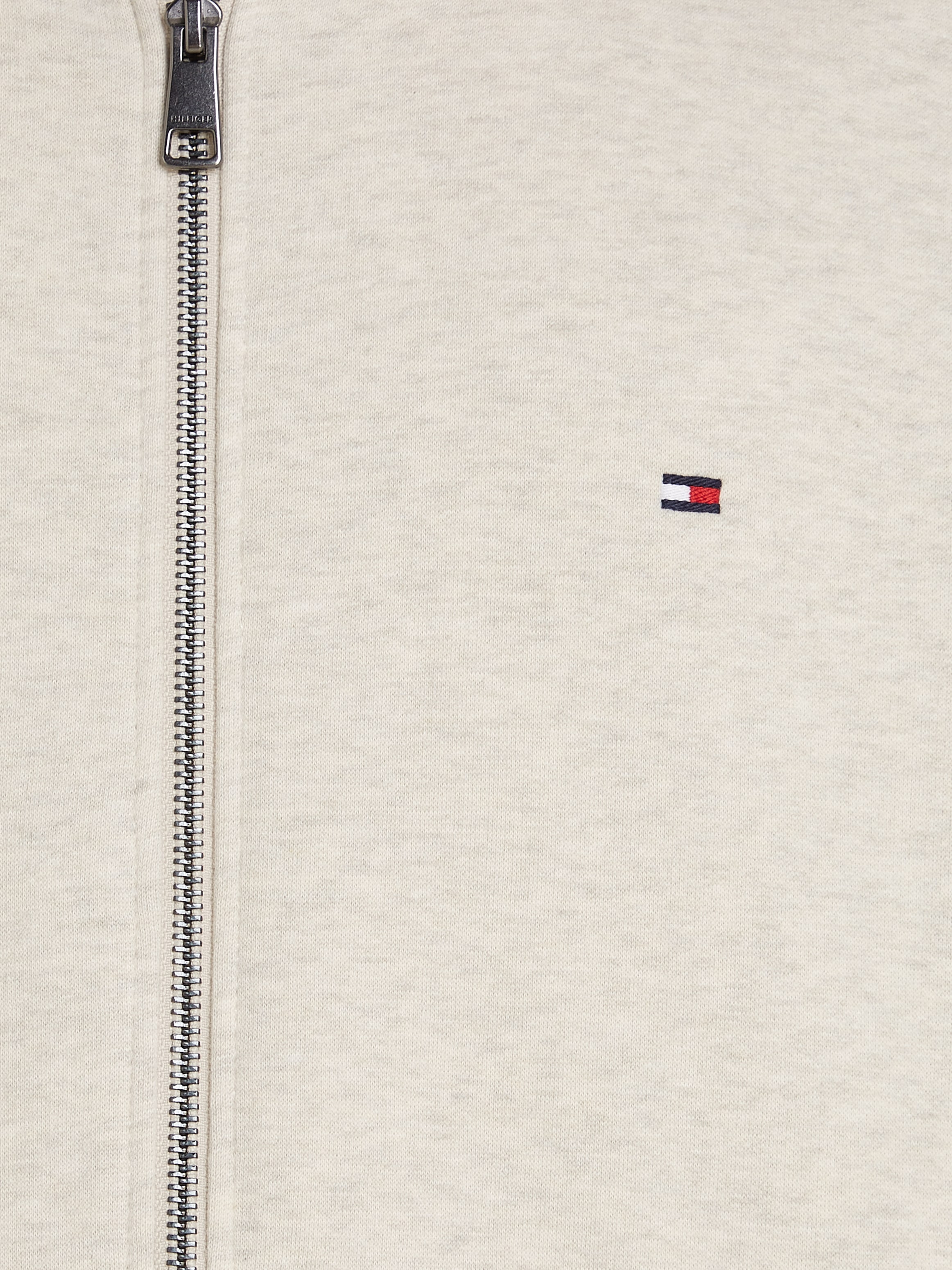Tommy Hilfiger Kapuzensweatjacke »ESSENTIAL FLEECE ZIP THROUGH«, kleine Logostickerei