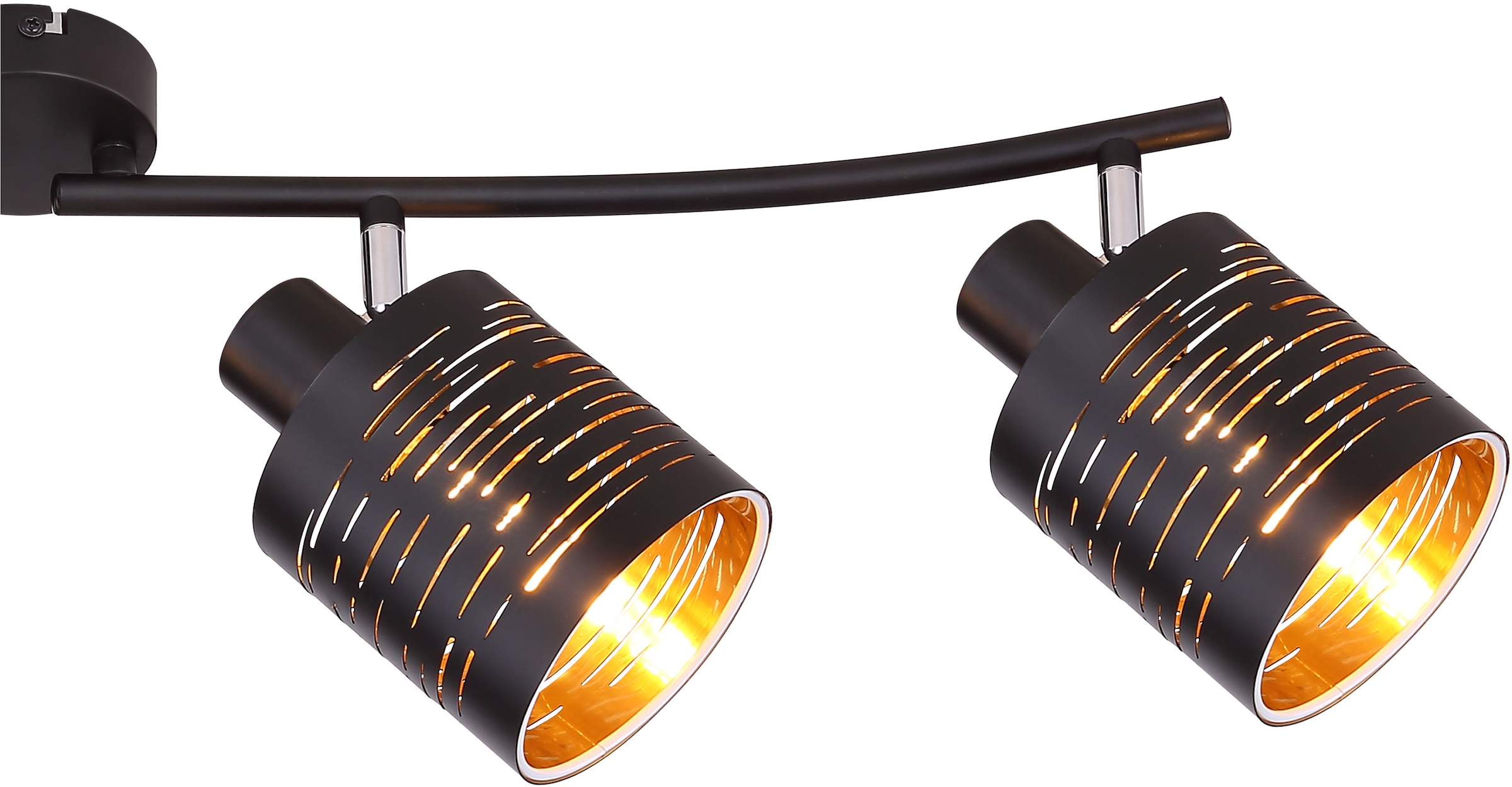 GLOBO LIGHTING Deckenstrahler »TUNNO«, Leuchtmittel E14 | ohne Leuchtmittel, Deckenlampe/Strahler/goldfarben/Wohnzimmer/Flur/ø: 400mm