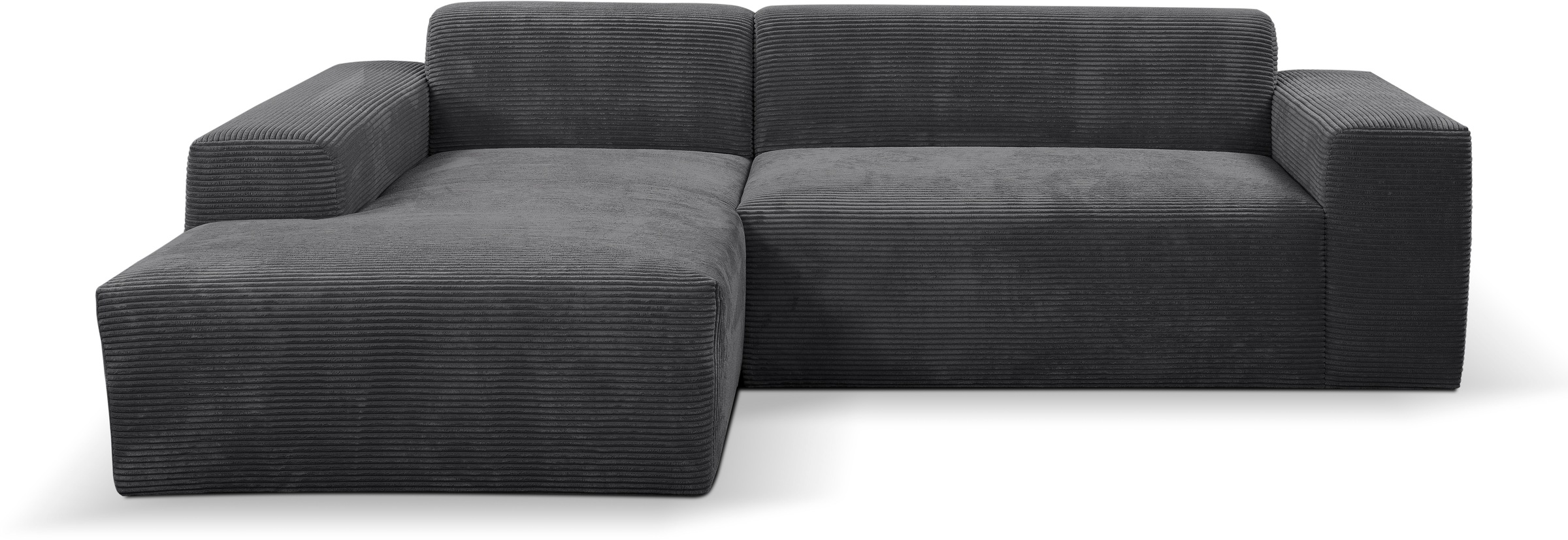 WERK2 Ecksofa "Zeus-L modern & zeitlos, Breite 253 cm, bequemes Sofa" Curvy günstig online kaufen