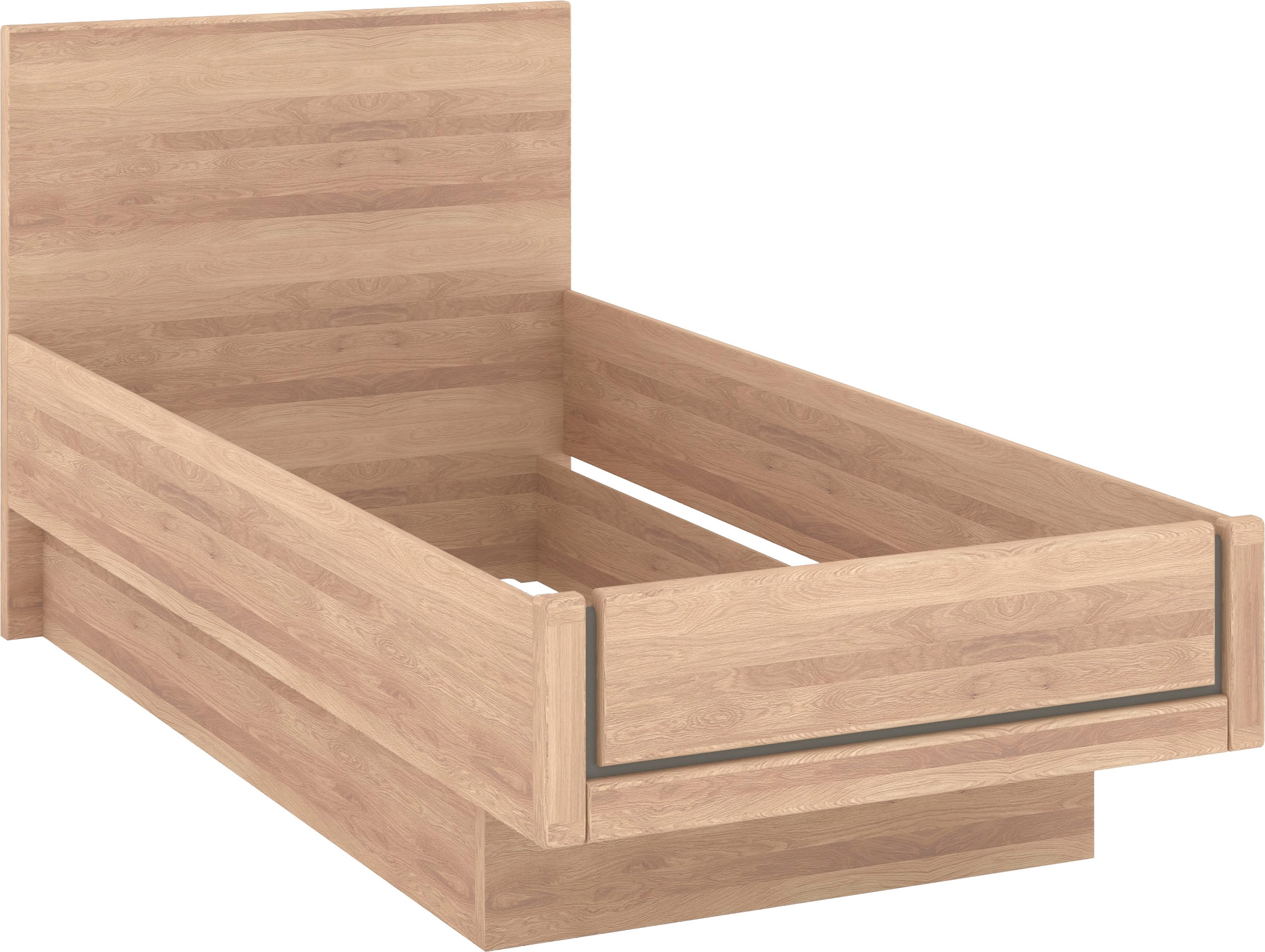 Musterring Holzbett »Sorrent, Bettgestell, Bettrahmen, teilmassiv Eiche« MADE IN GERMANY,  Eiche teilmassiv, Liegehöhenverstellung, in schwebender Optik