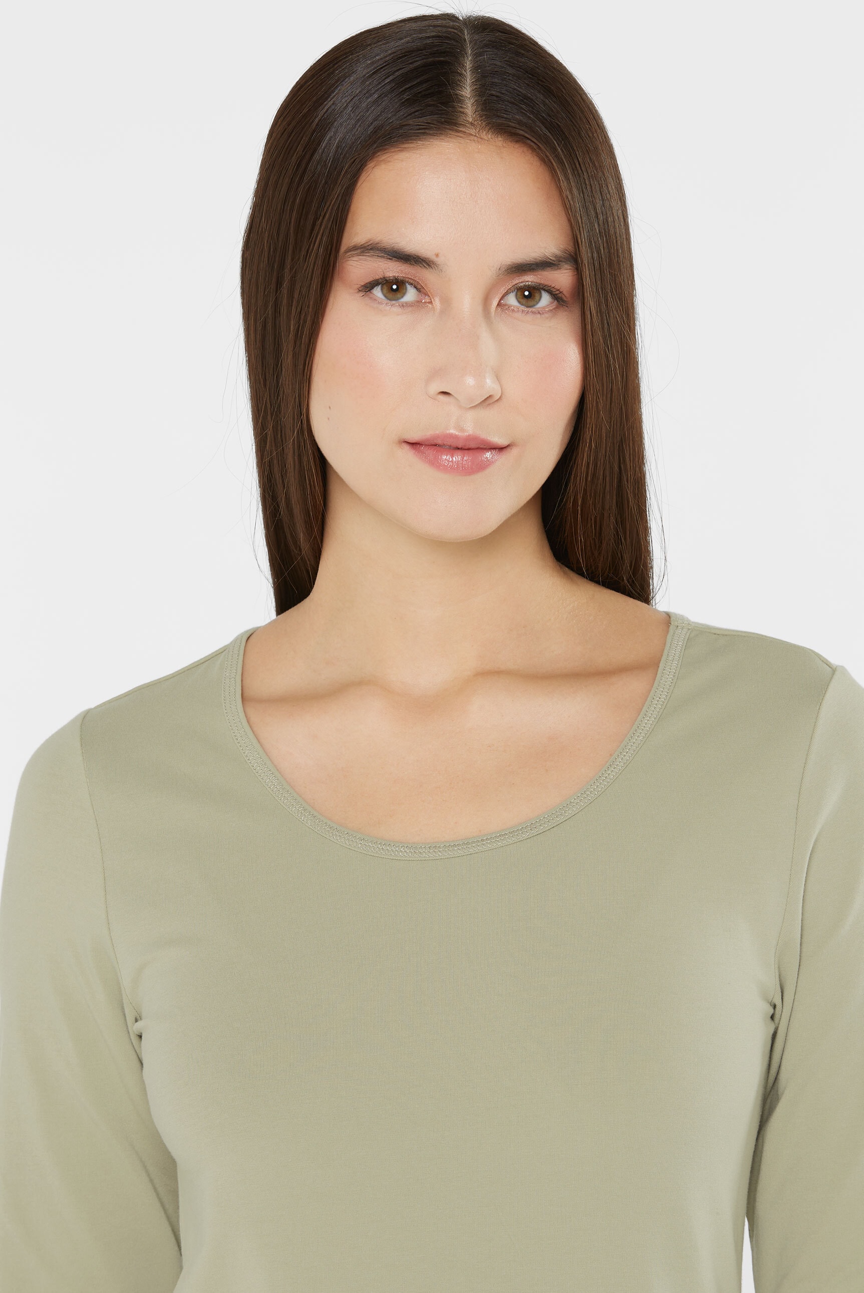 SENSES.THE LABEL Rundhalsshirt, mit Elasthan-Anteil