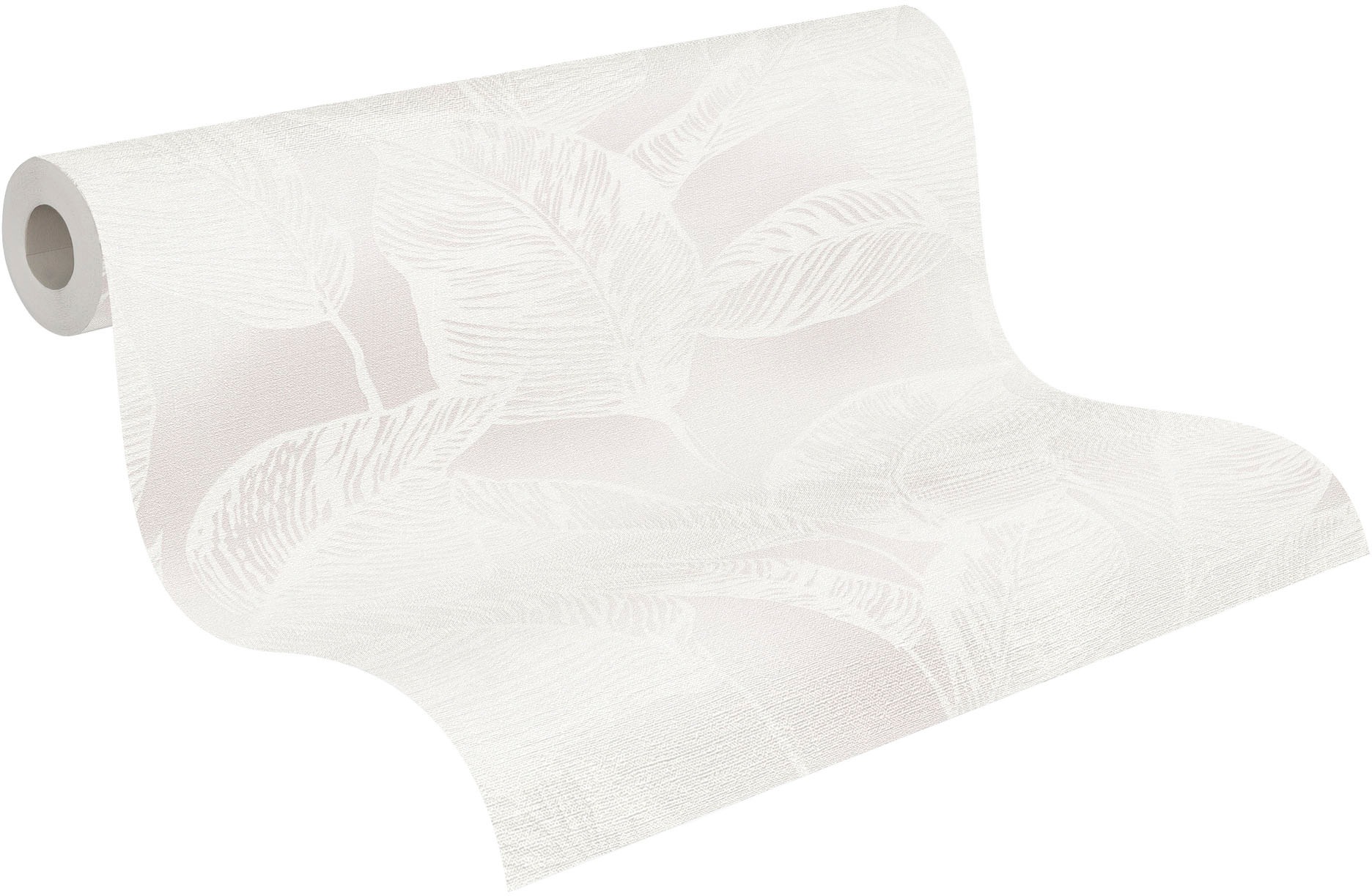 A.S. Création Vliestapete »Natural Living Pflanzen« gemustert | matt | neutral leicht strukturiert Tapete Blätter Vlies Vlies Wand Tapeten Wohnzimmer Schlafzimmer Küche