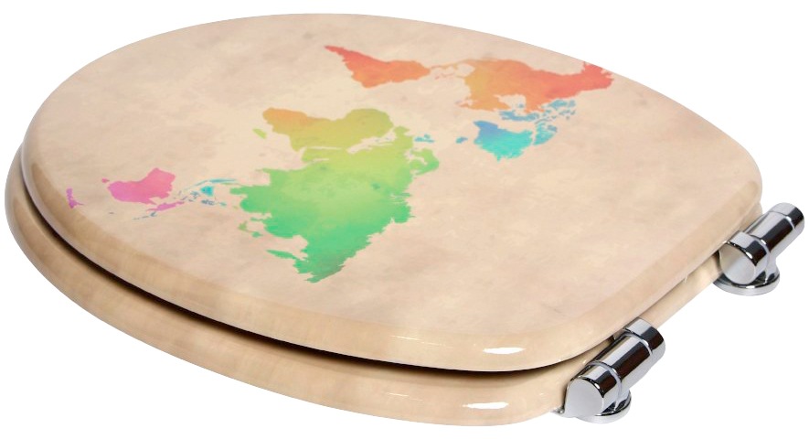 Sanilo WC-Sitz »International Map«, mit Absenkautomatik