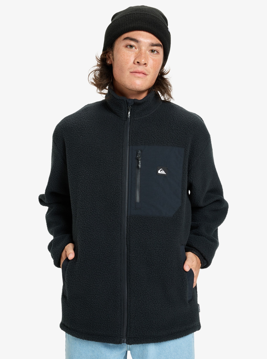 Quiksilver Fleecejacke "CLEAN COAST FZ" für Erwachsene, aus Polyester, in den Größen S bis XXL