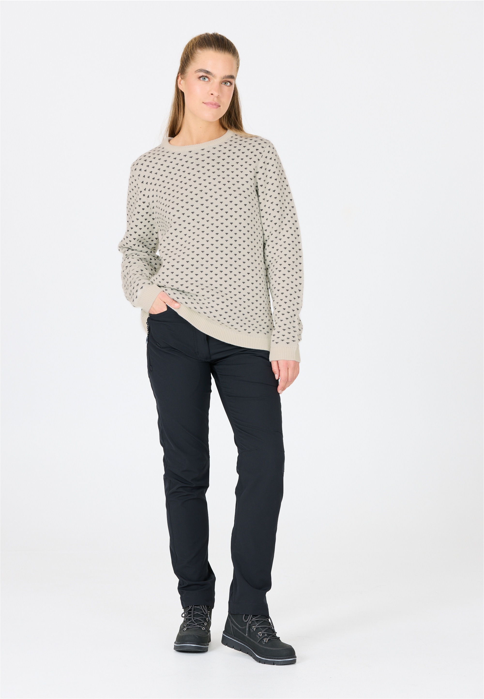 WHISTLER Strickpullover »Borge«, aus stilvollem und wärmendem Strick