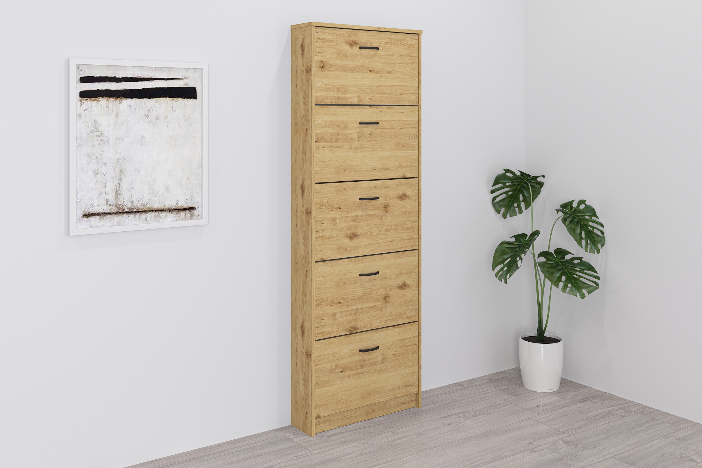 FMD Schuhschrank "Step 5" Schuhkipper mit 5 Schuhklappen, Höhe 168,5 cm, Ti günstig online kaufen