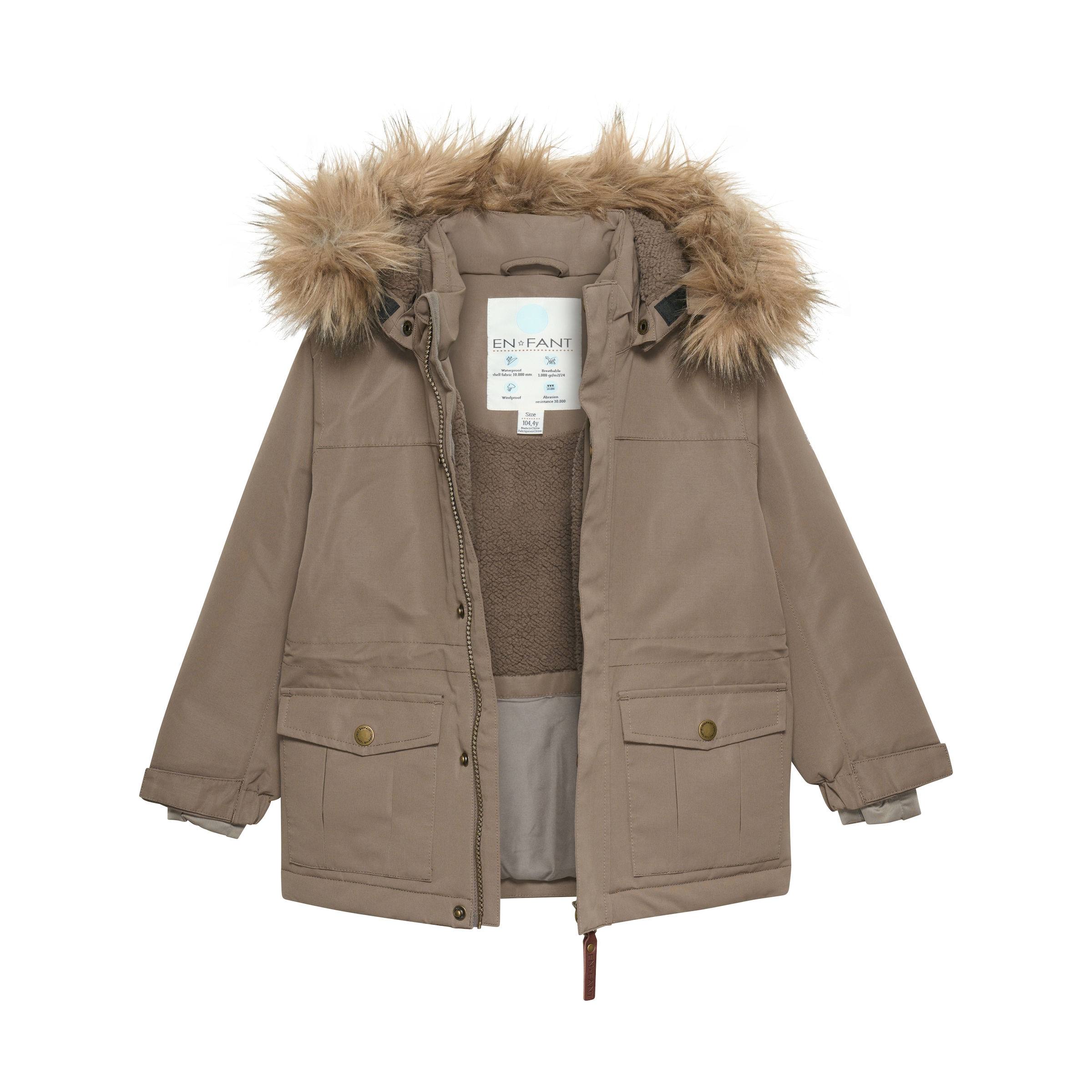 EN FANT Winterjacke »Winterjacke ENJacket«, mit Kapuze