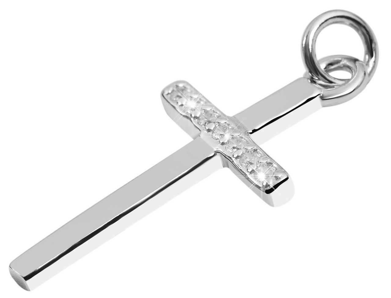 Adelia´s Kettenanhänger »Neuheit 2025 - eleganter Kreuz Anhänger aus 925 Sterling Silber«