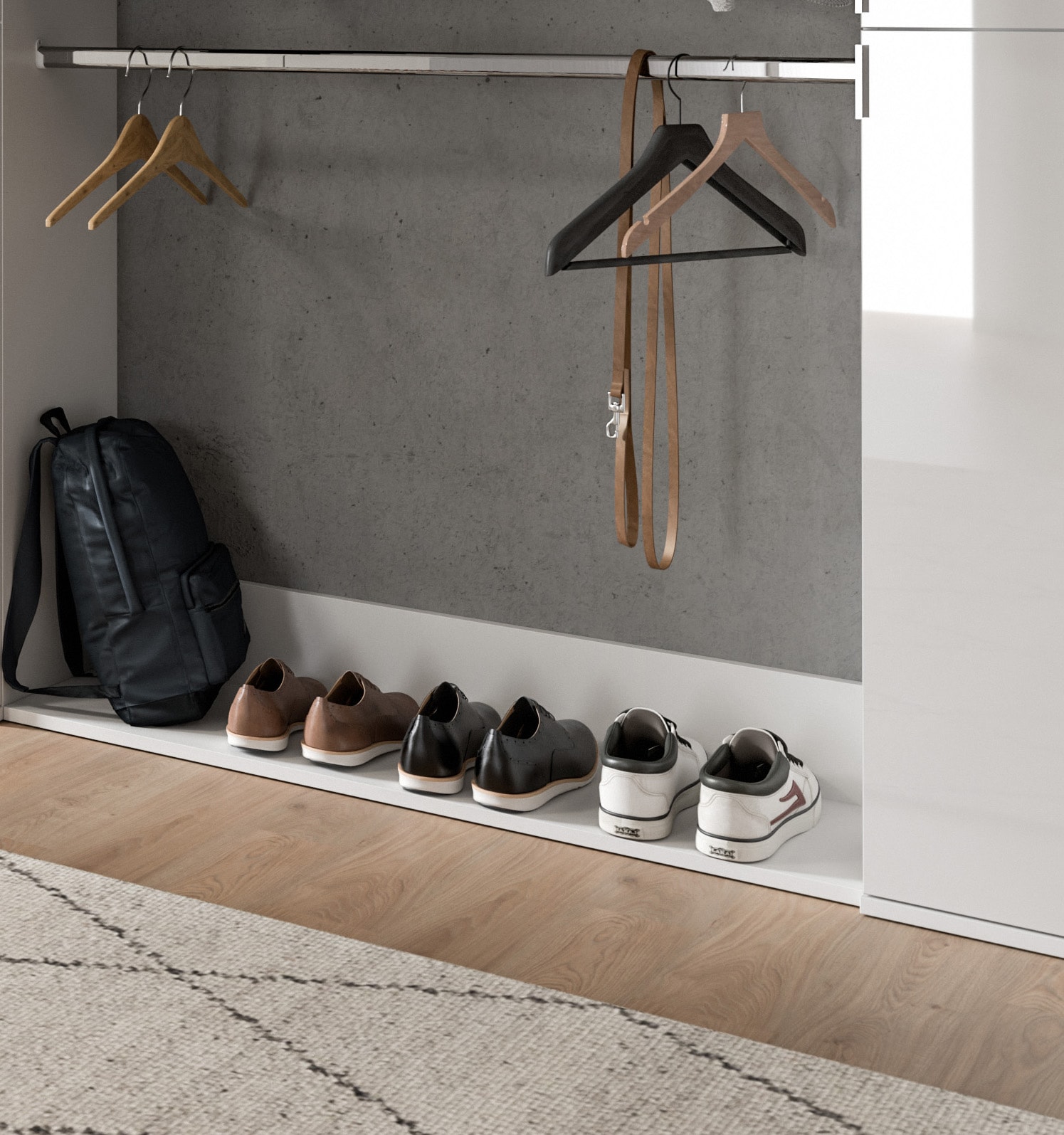 INOSIGN Garderoben-Set, (3 St.), Trondheim, Garderobenset 3-tlg.Breite 232 cm, Flur, Diele, Kombination