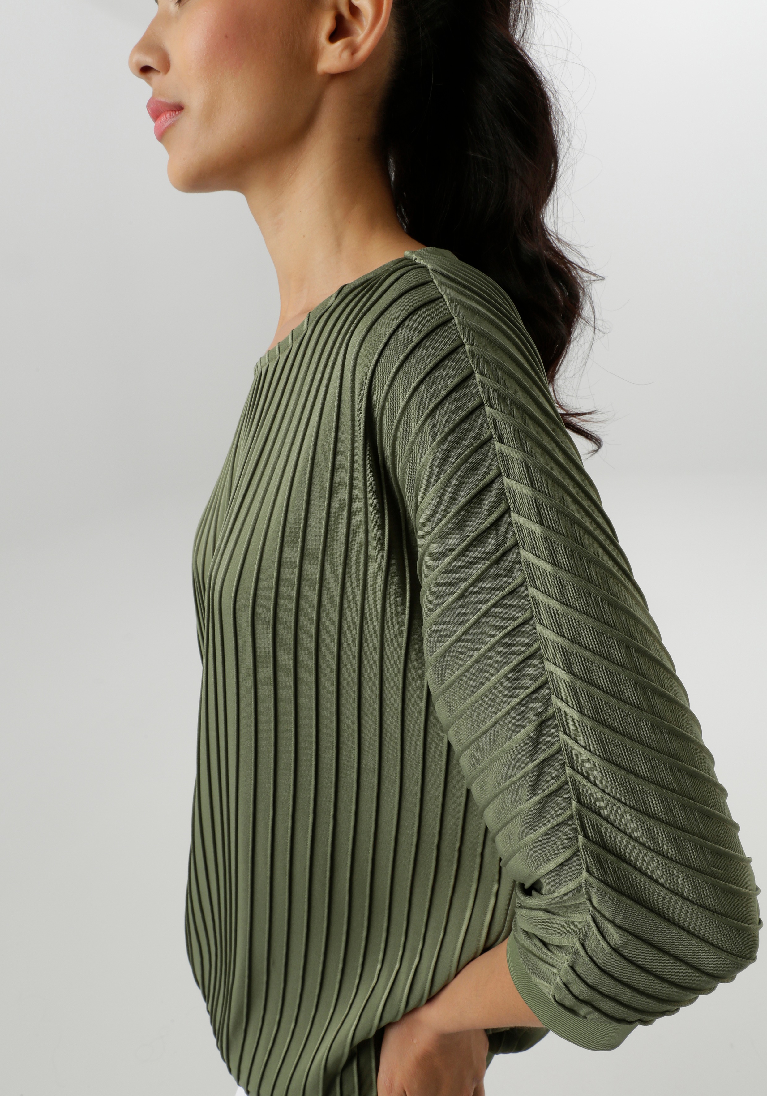 Thumbnail - Aniston SELECTED Fledermausshirt mit moderner Oberflächenstruktur - NEUE KOLLEKTION