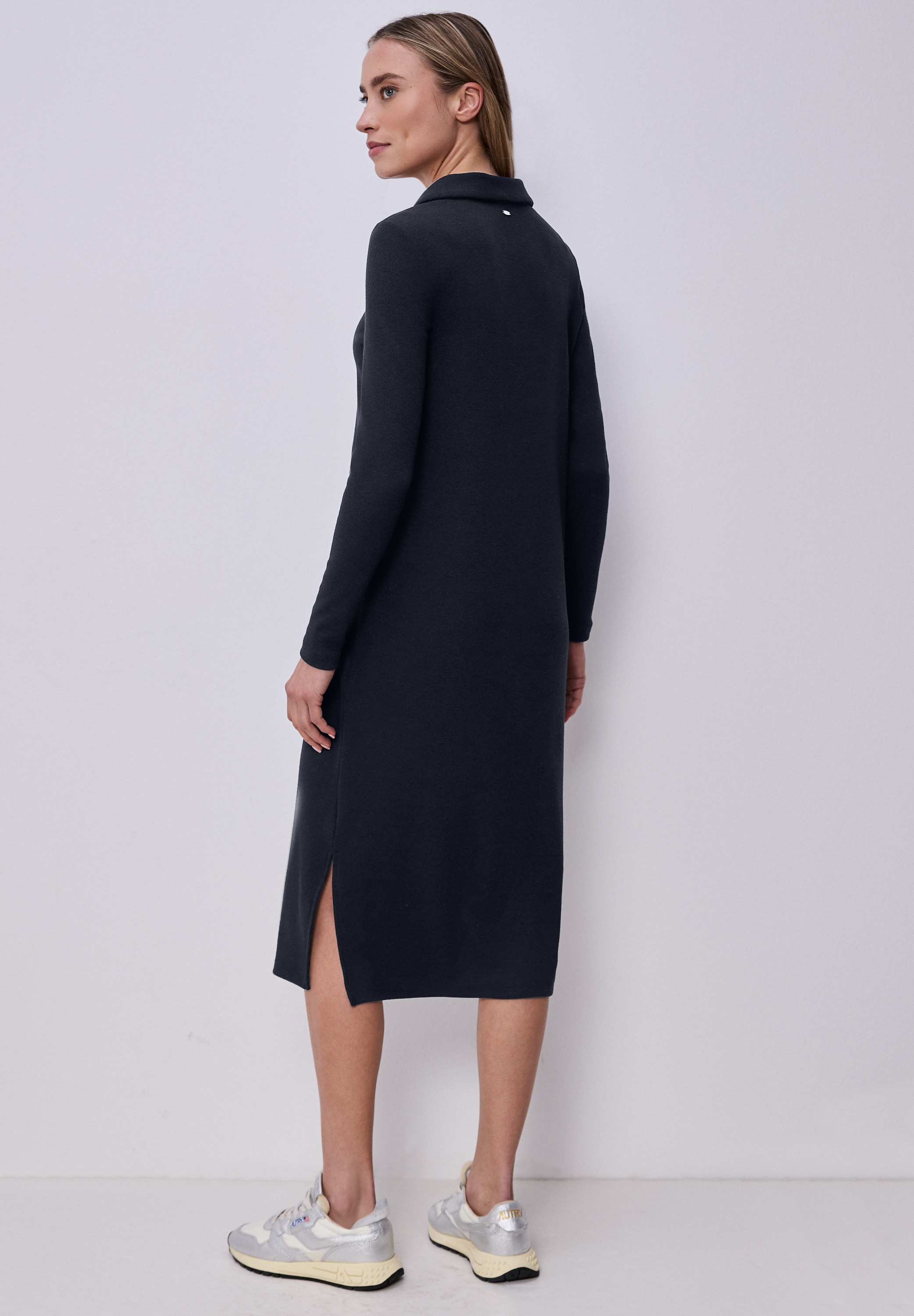 STREET ONE Midikleid Ohne Taschen in Unifarbe