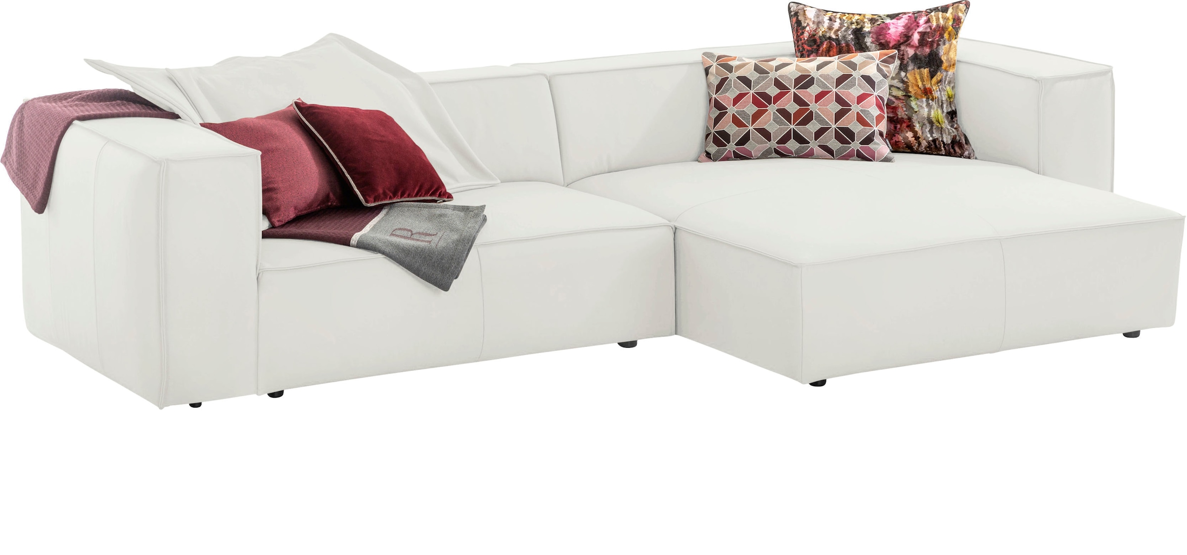 W.SCHILLIG Ecksofa "around-the-block", (Spar-Set), inklusive Hocker, mit el günstig online kaufen