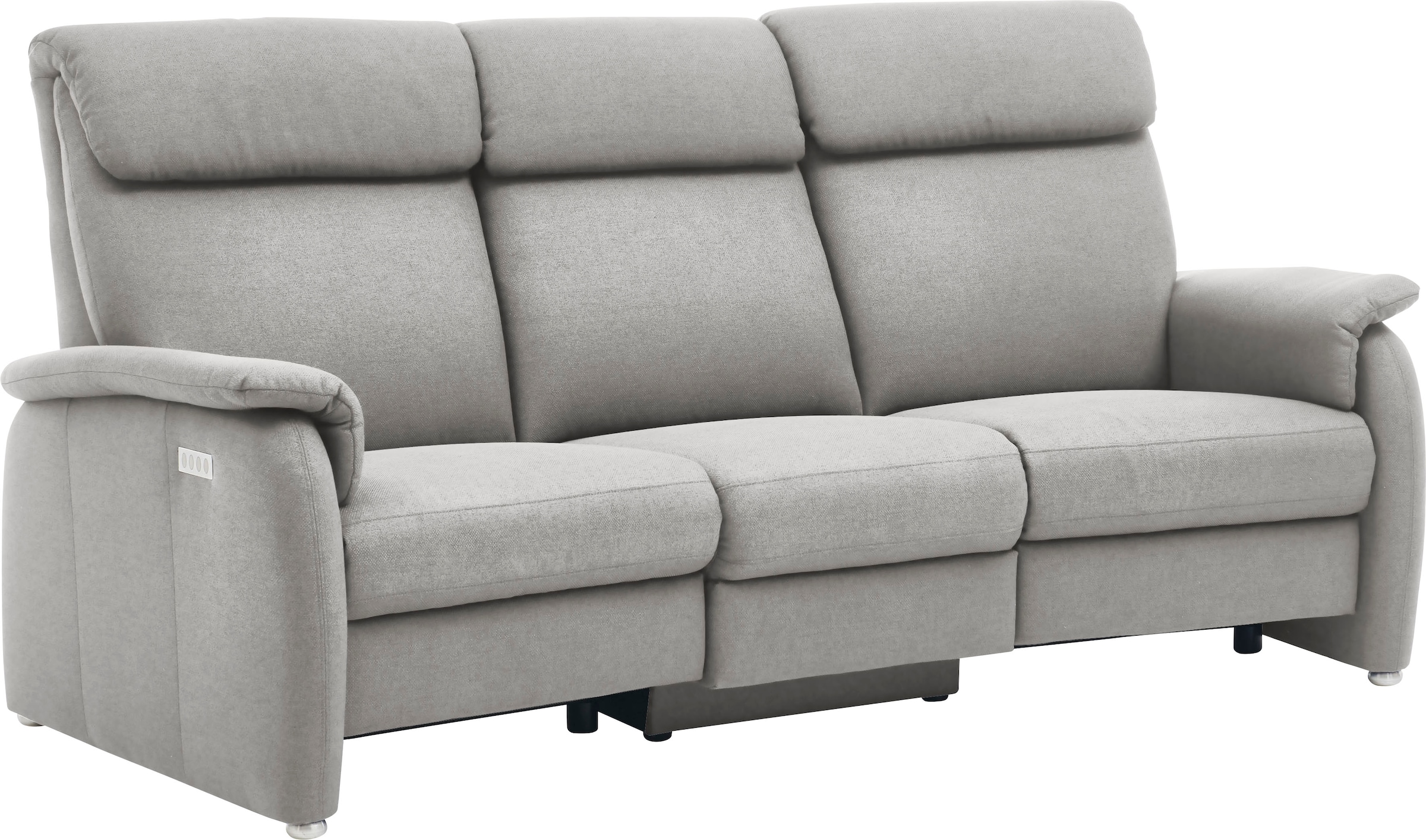 Home affaire 3-Sitzer »Turin mit Steckdose und USB-Port auch in Easy care-Bezug«, 2 x vollmotorische Relaxfunktion, herunterklappbarer Tisch
