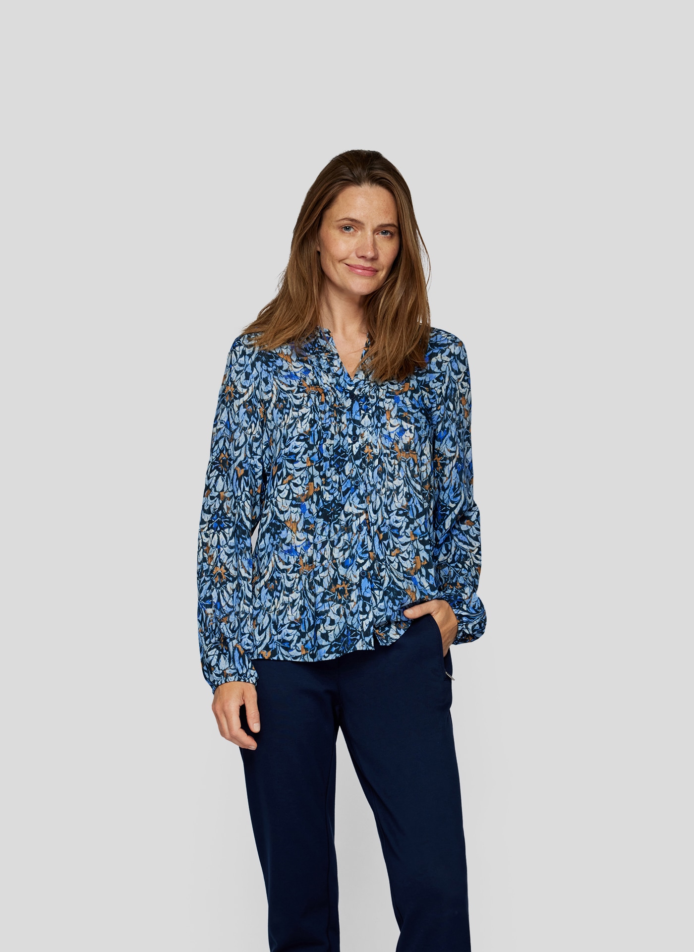 Klassische Bluse »RABE Leichte Bluse mit floralem Print«