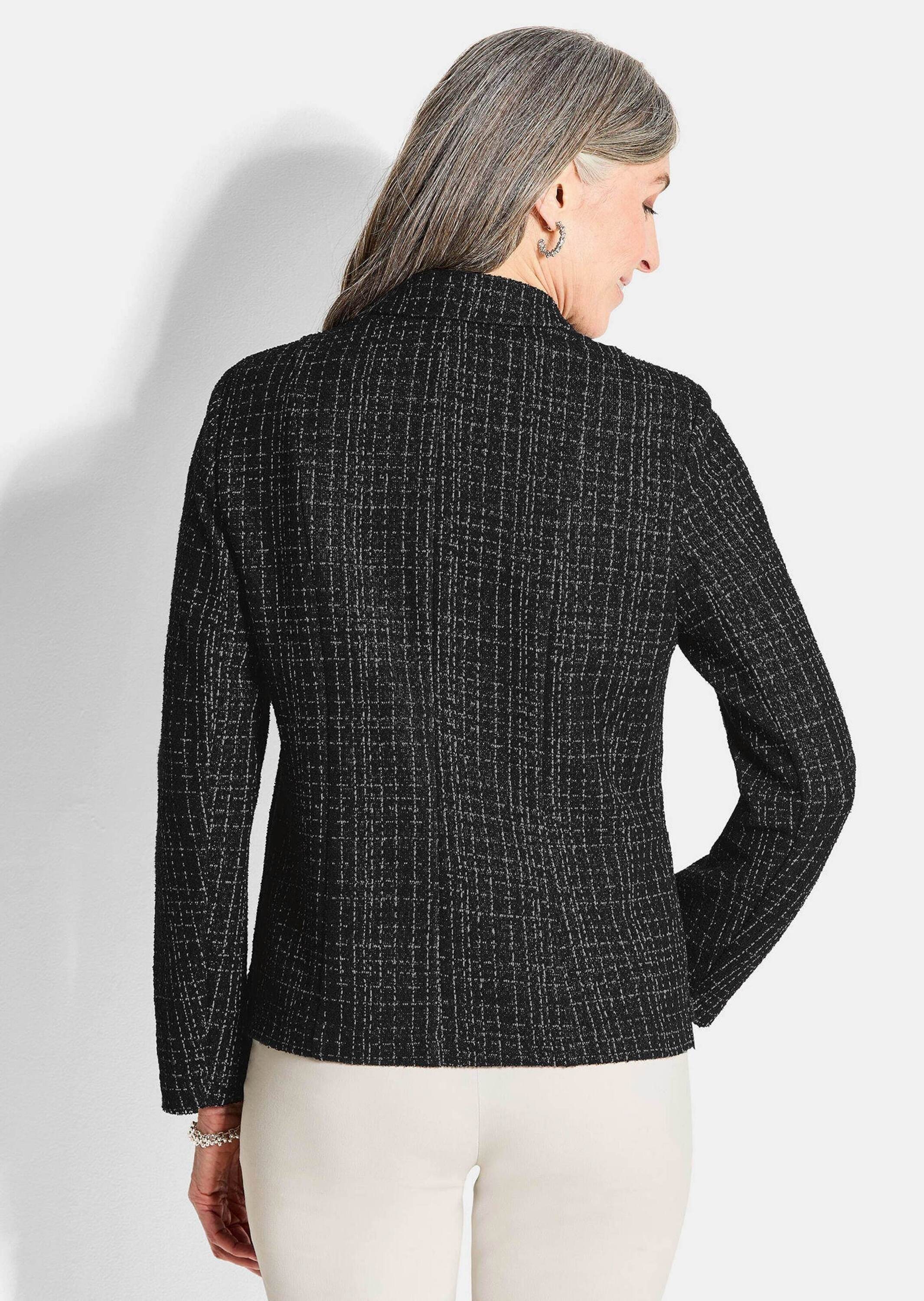 GOLDNER Jackenblazer »Jersey-Blazer in Tweed-Optik«