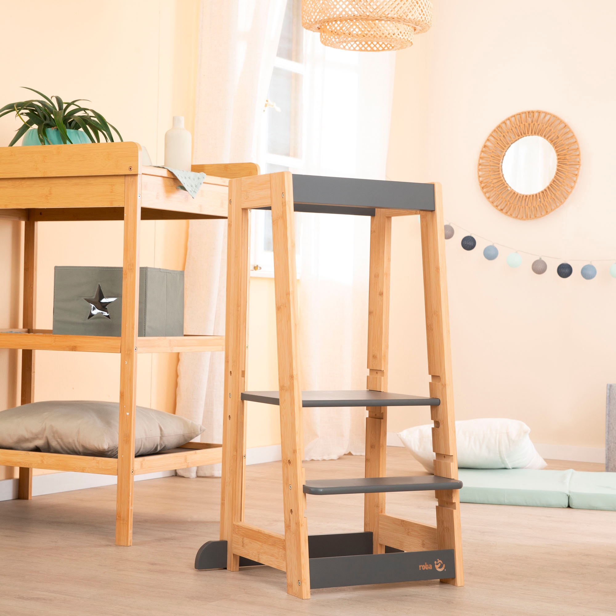 roba® Stehhilfe »Lernturm Bambus«, FSC® - schützt Wald