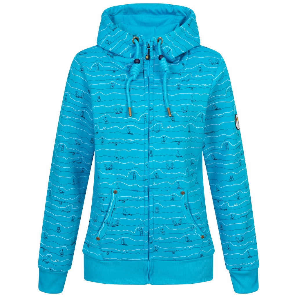 DEPROC Active Kapuzensweatshirt »ANKERGLUTWELLE«