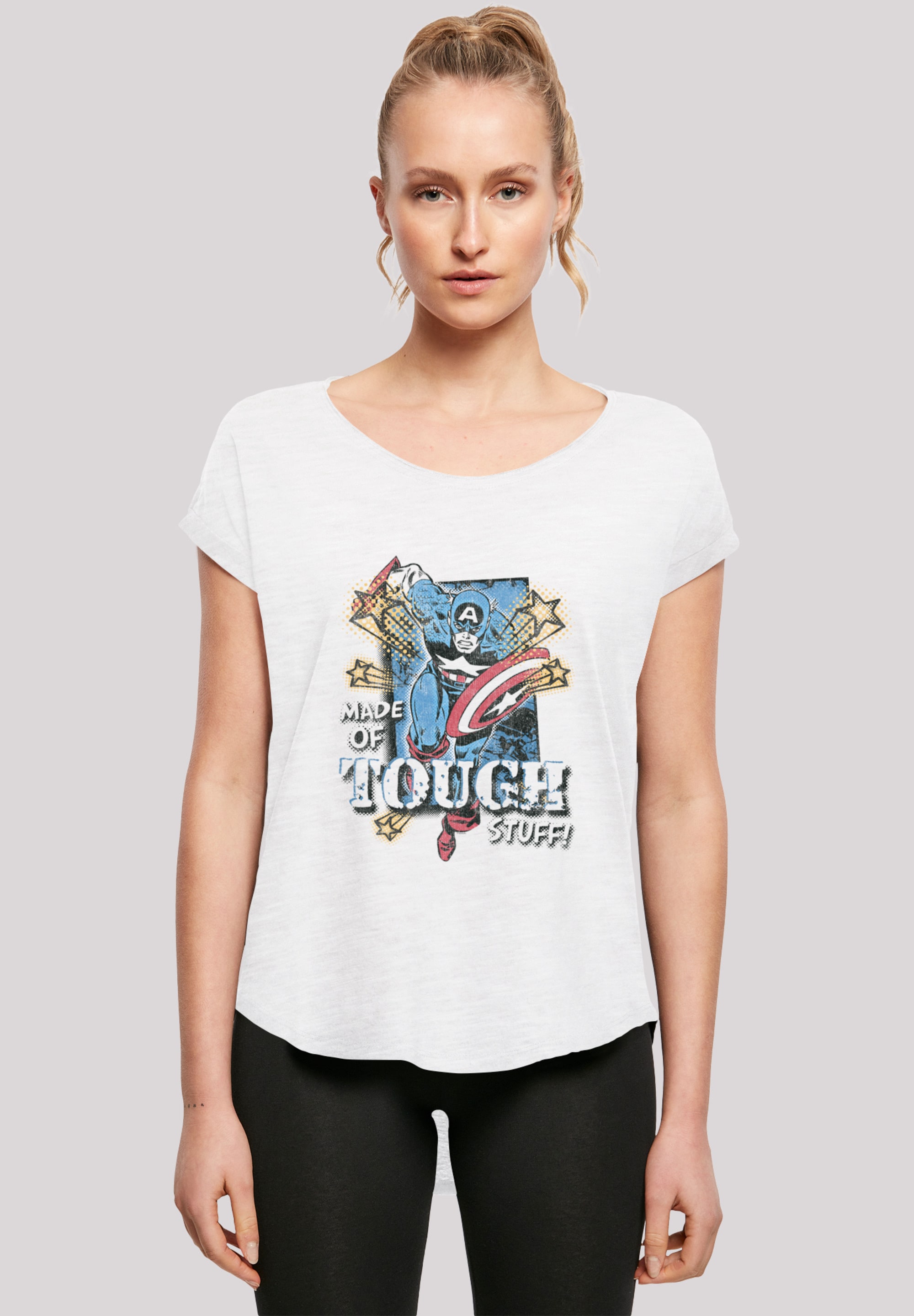 F4NT4STIC T-Shirt "Marvel Captain America Made Of Tough Stuff", Damen,Premi günstig online kaufen