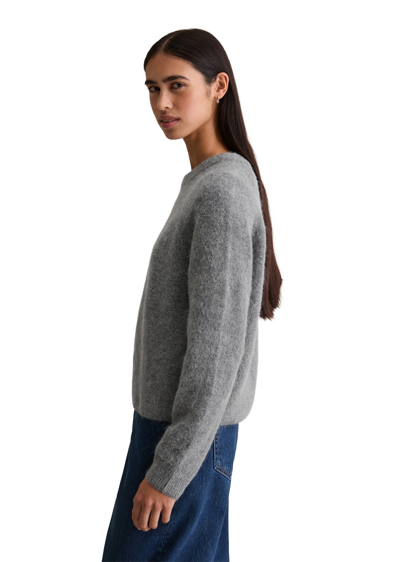 Marc OPolo DENIM Rundhalspullover "aus kuscheligem Alpakawolle-Mix" günstig online kaufen