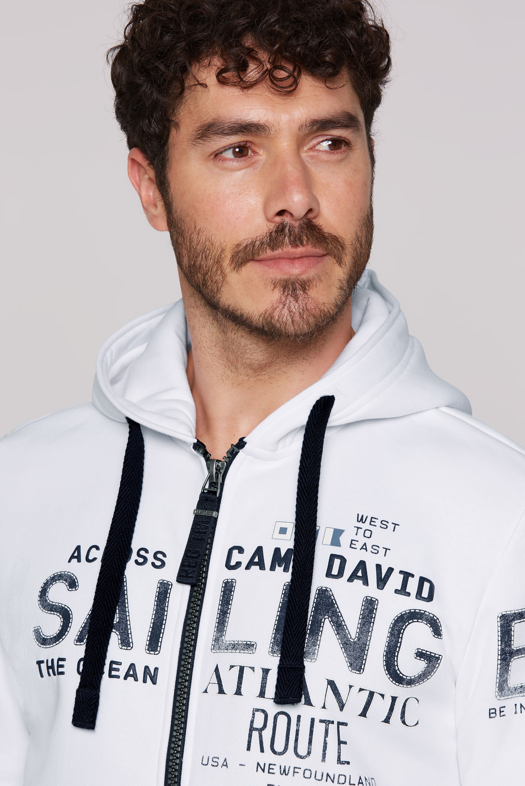 CAMP DAVID Kapuzensweatjacke, mit weicher Innenseite