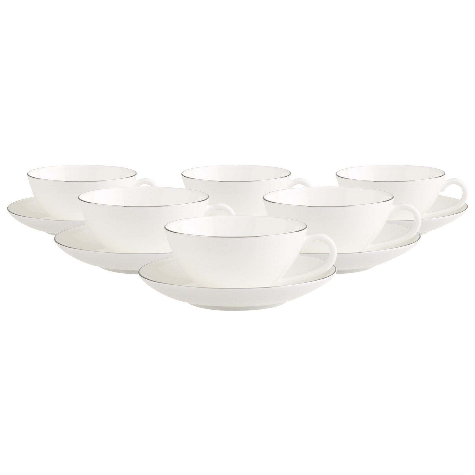 Villeroy & Boch Tasse "Teetassen mit Untertassen Anmut Platinum No.1 140 ml günstig online kaufen