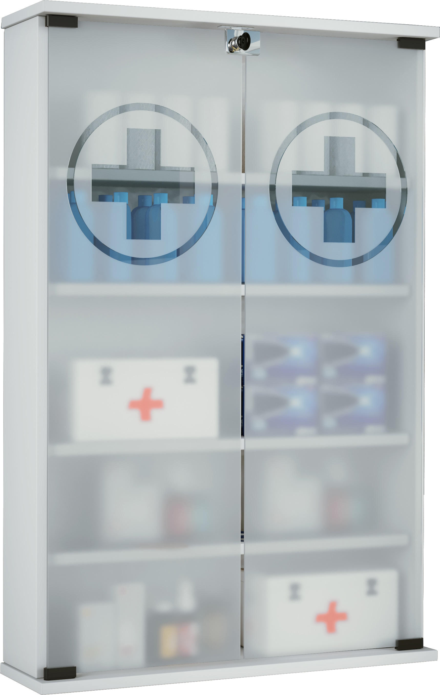 VCM Medizinschrank "Wand Hänge Medizinschrank Arzneischrank Janula" 1 Stk. tlg.