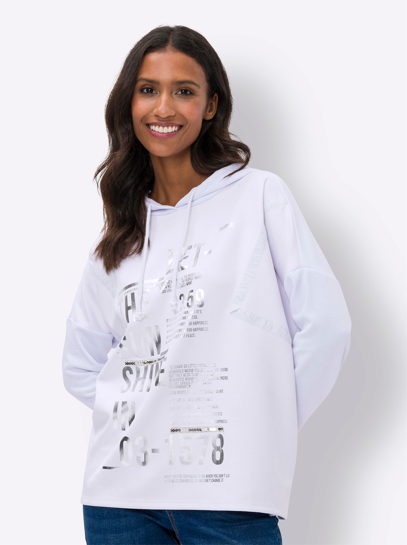 Thumbnail - heine Langarmshirt "Kapuzen-Shirt" 1 Stk. tlg.