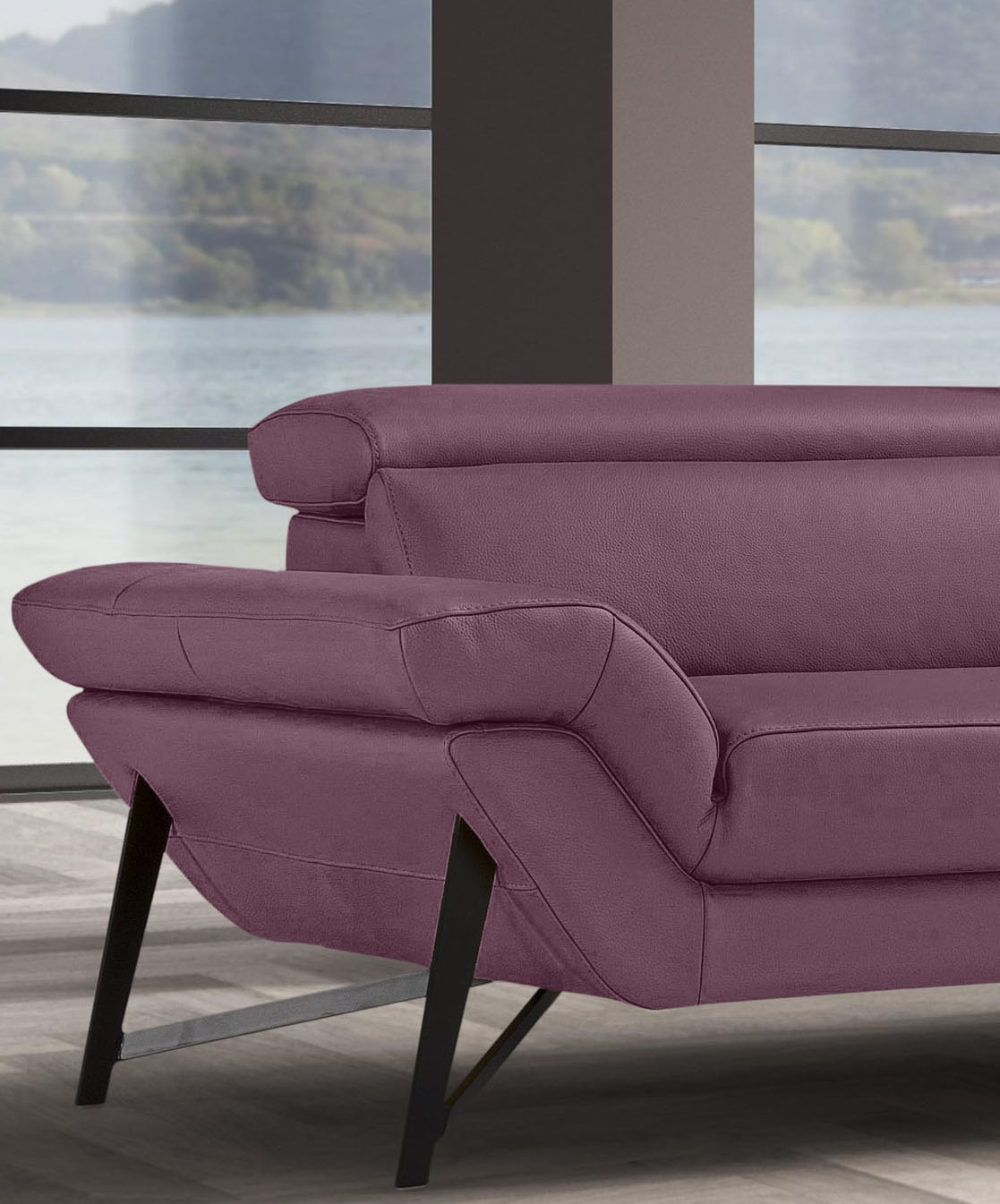 Thumbnail - Egoitaliano 2,5-Sitzer "Narcisa, Designsofa, tolle Verarbeitungsdetails, hoher Sitzkomfort", mit verstellbaren Kopfstütz...